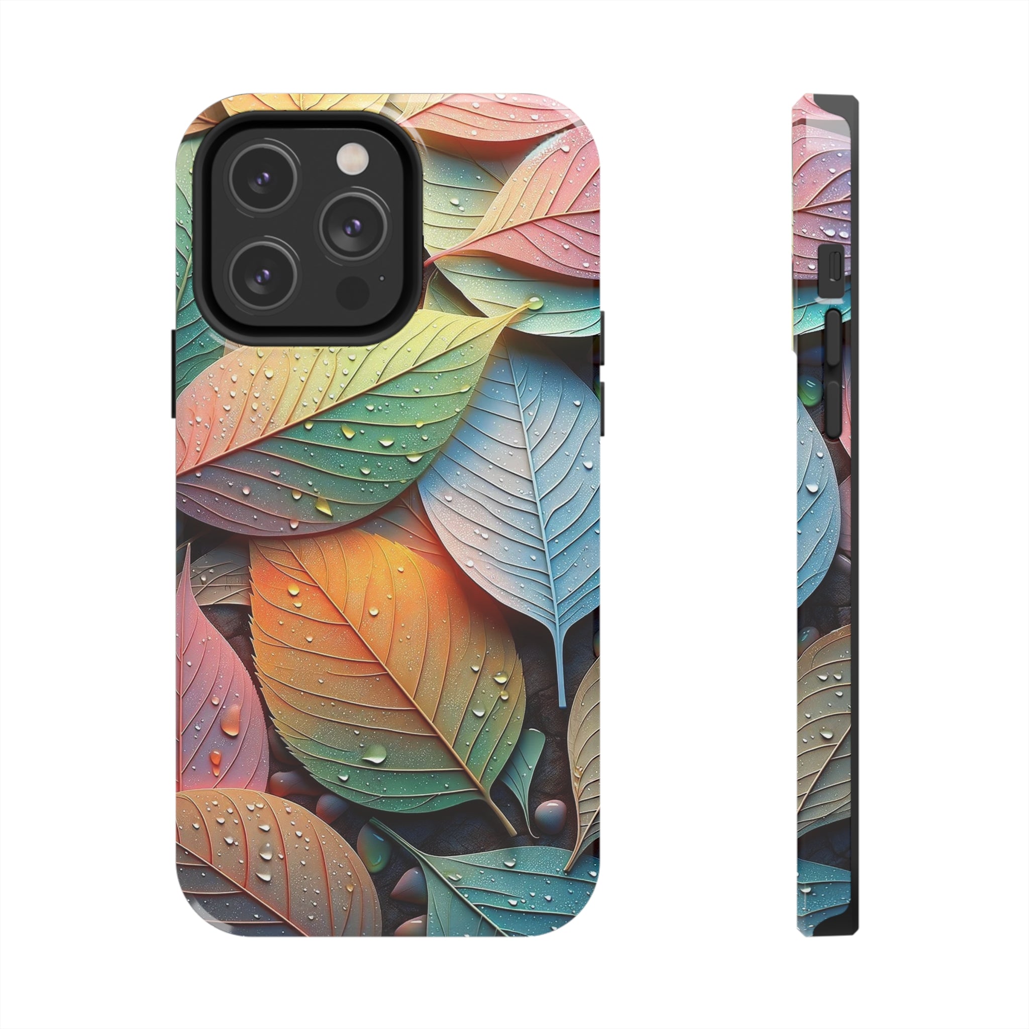 Pastel coloured leaves - Tough Phone Case