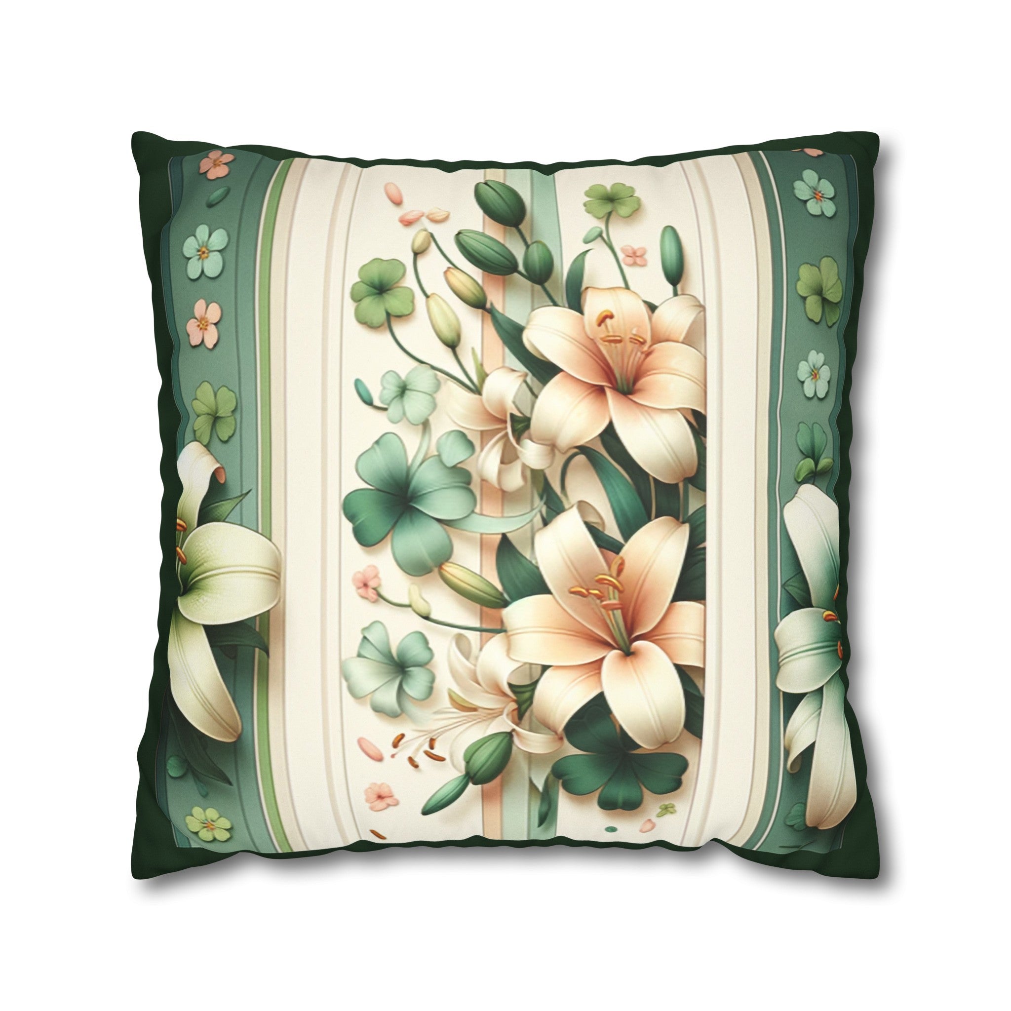 Lilies (2) - Suede Square Pillowcase