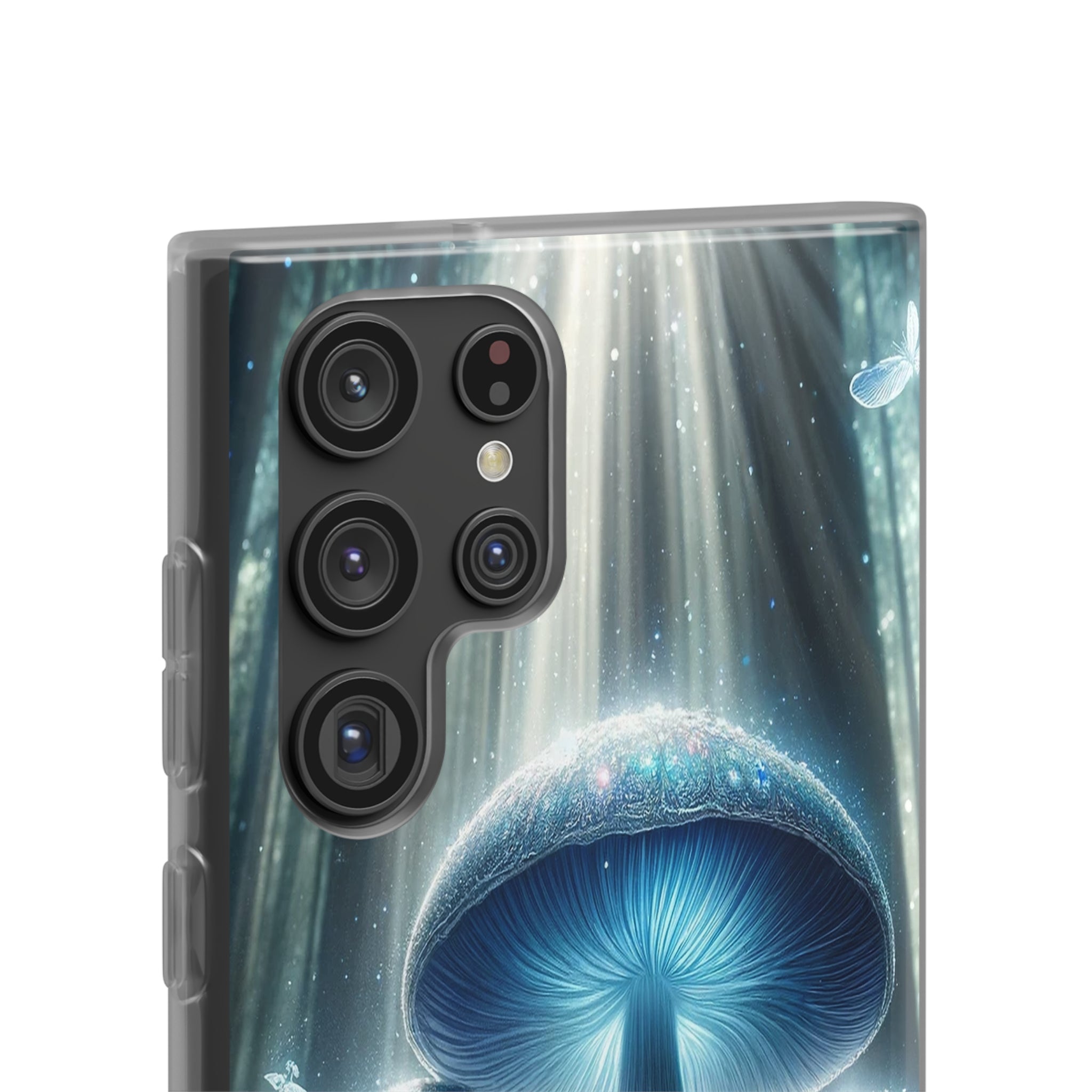 Lightblue mushrooms - Flexi Case (Samsung only)