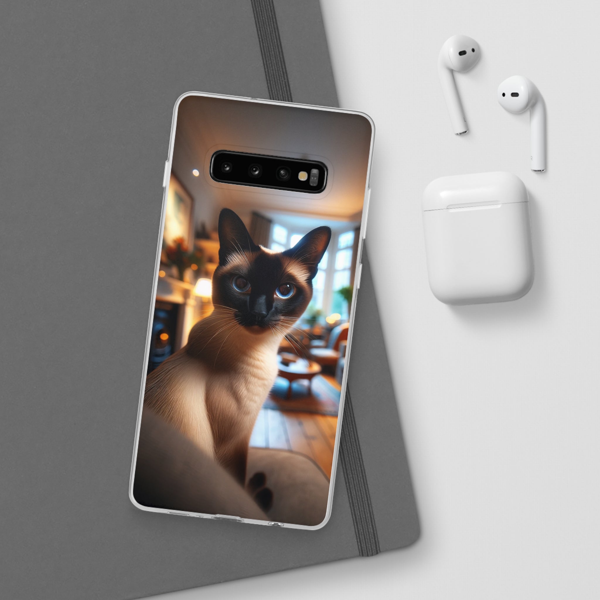 Curious Siamese cat - Flexi Case (Samsung only)