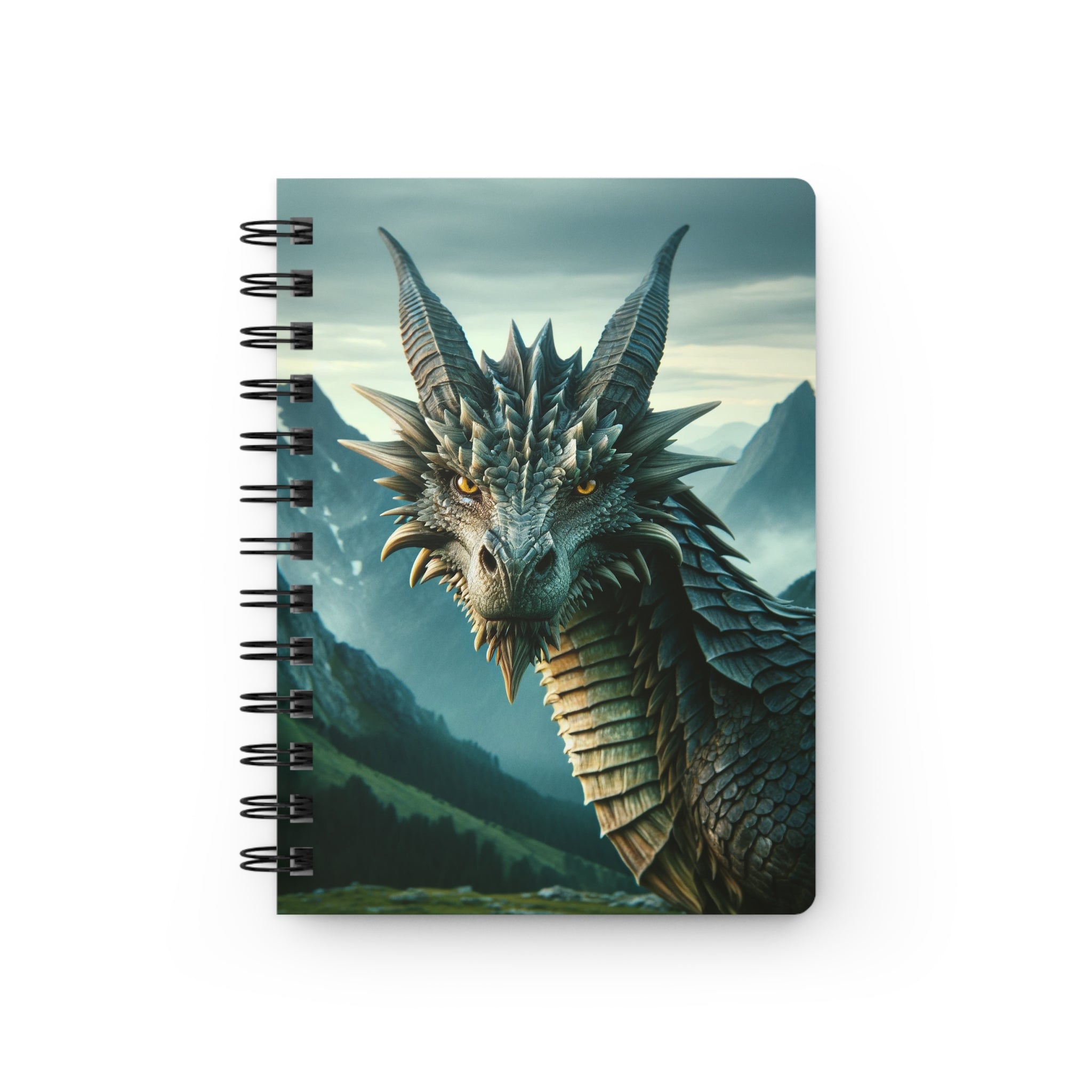 A curious dragon - Spiral Notebook