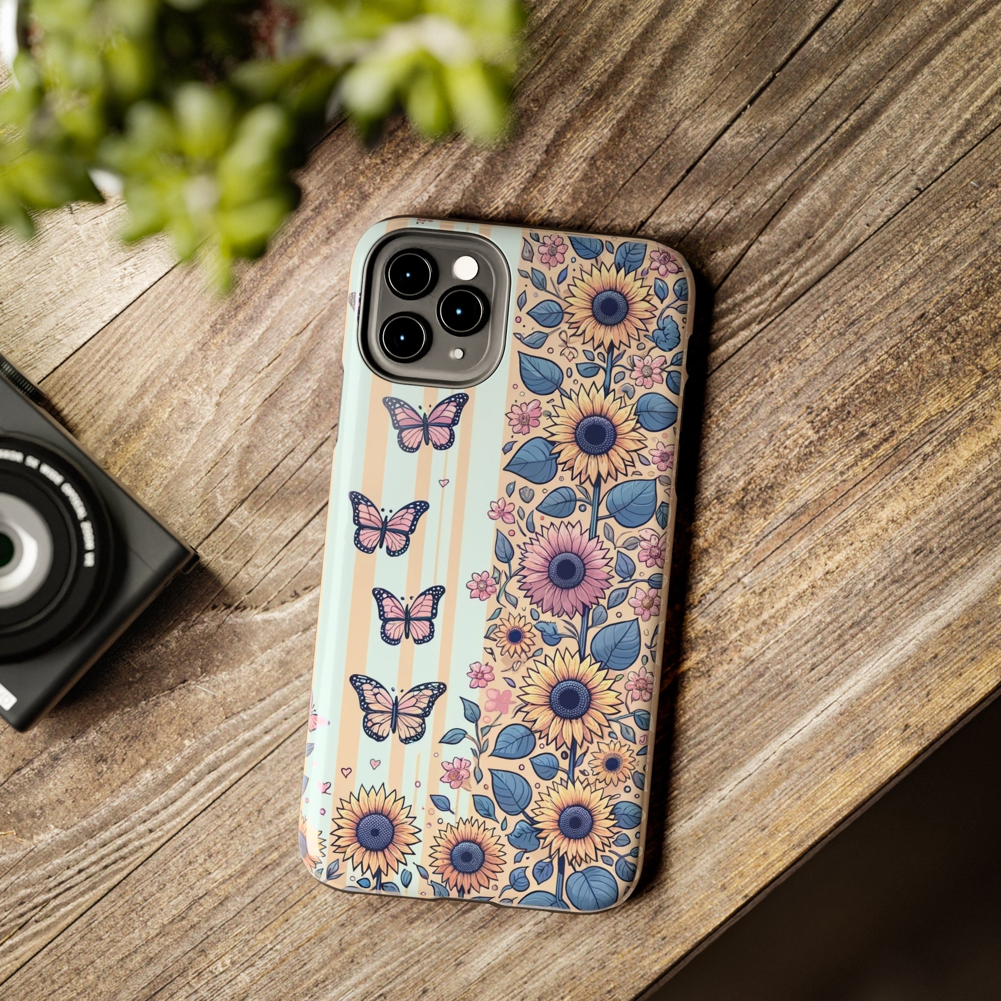 Butterflies and Sunflowers - Tough Phone Case