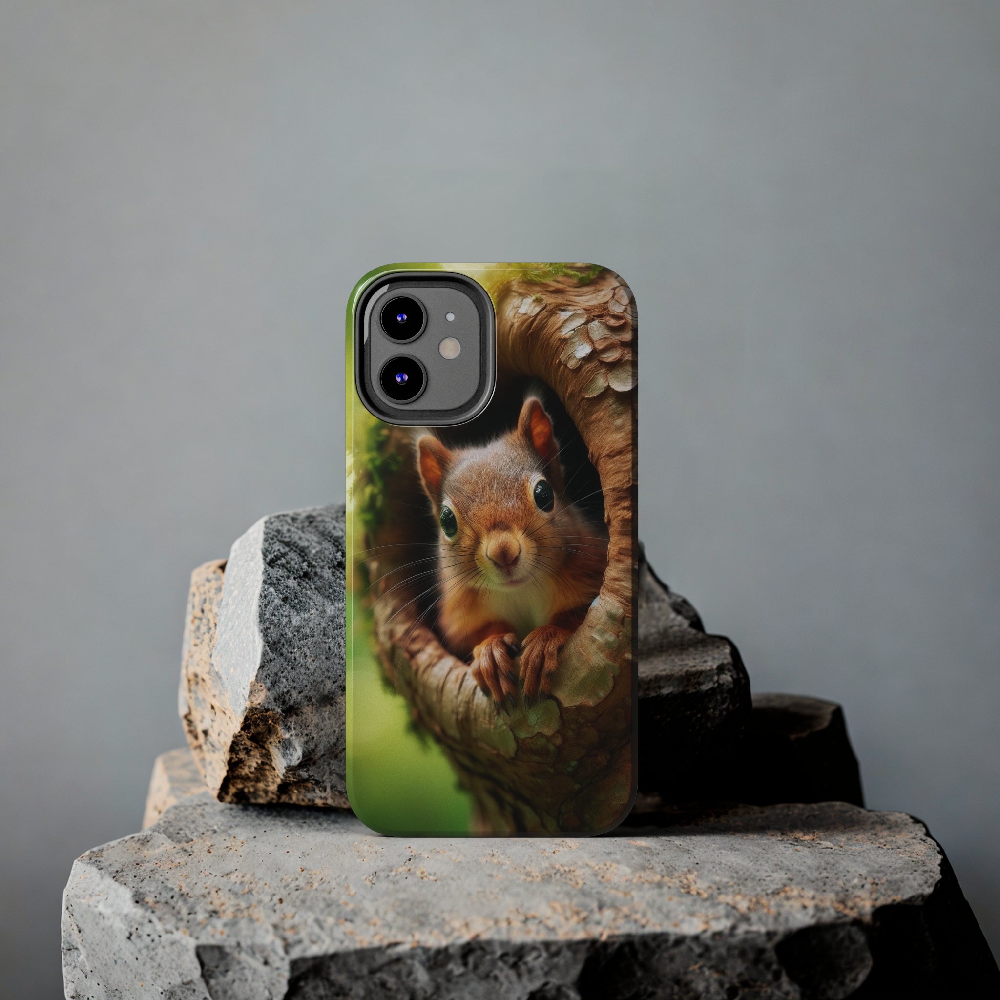 Squirrel in a tree - Tough Phone Case