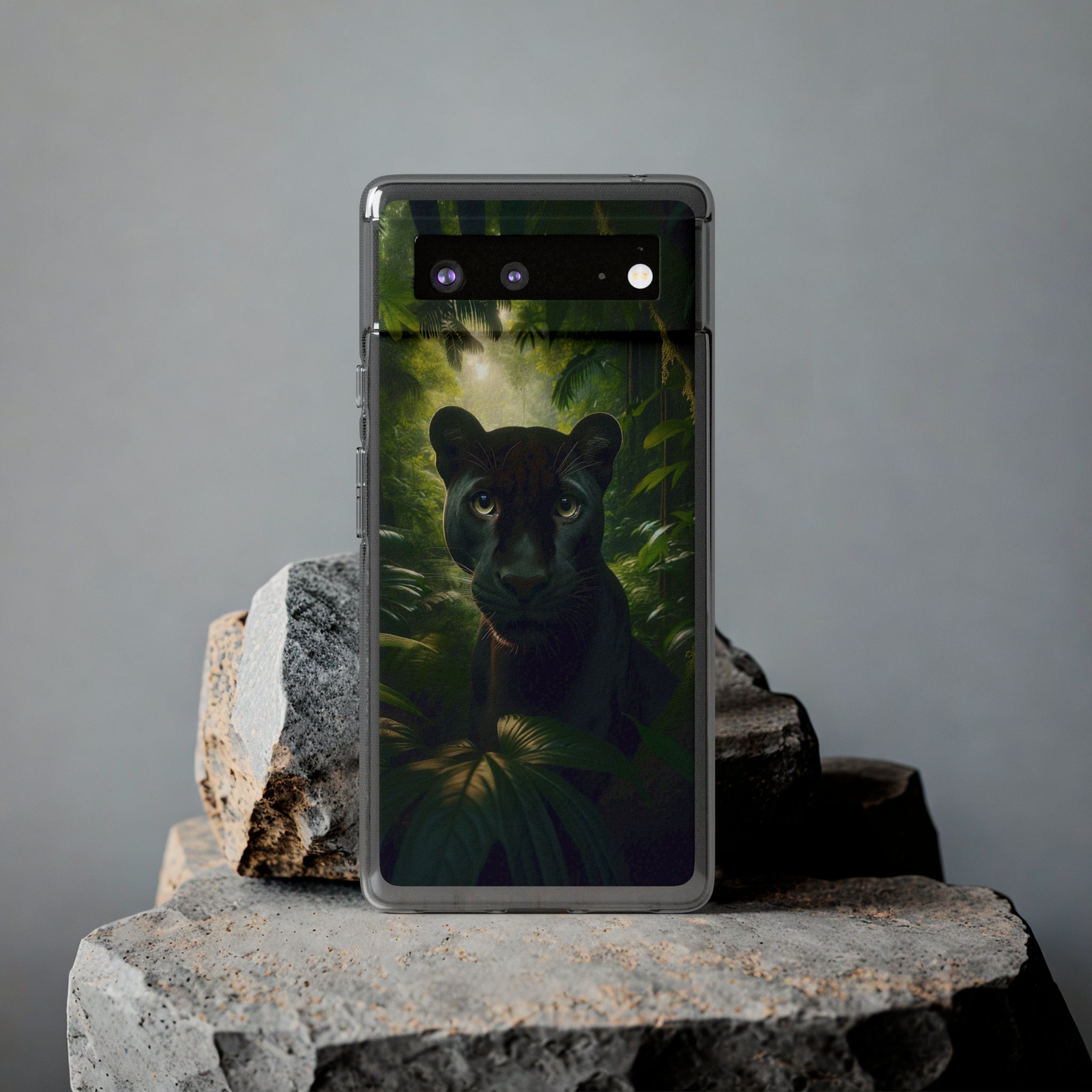 Curious Panther - Soft Phone Case