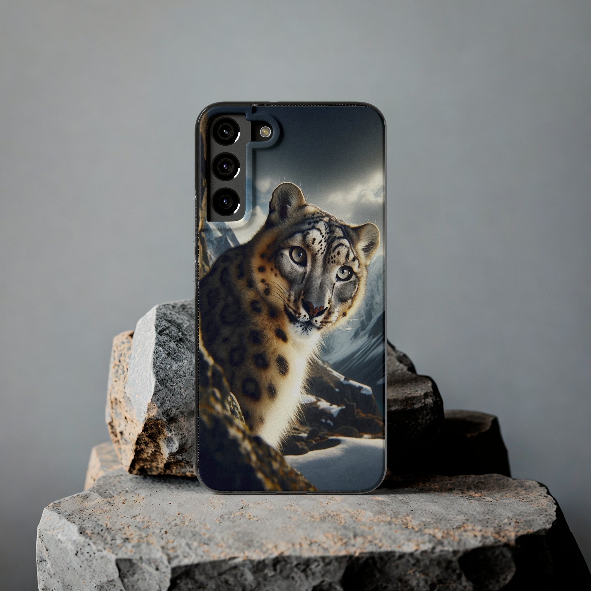 Snow Leopard - Soft Phone Case