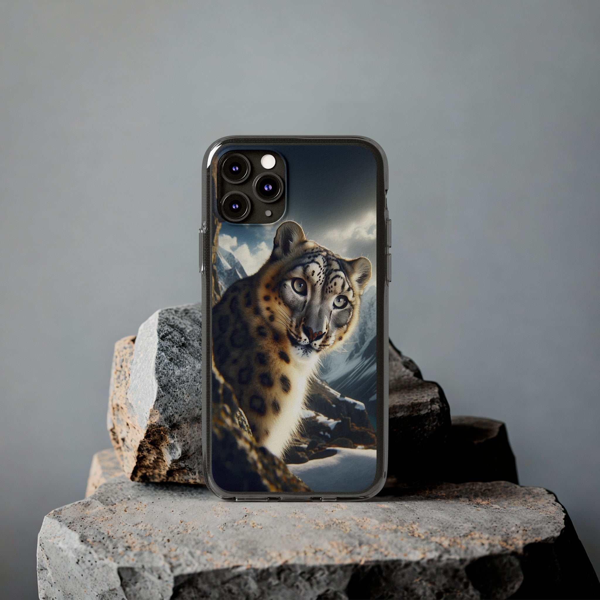 Snow Leopard - Soft Phone Case