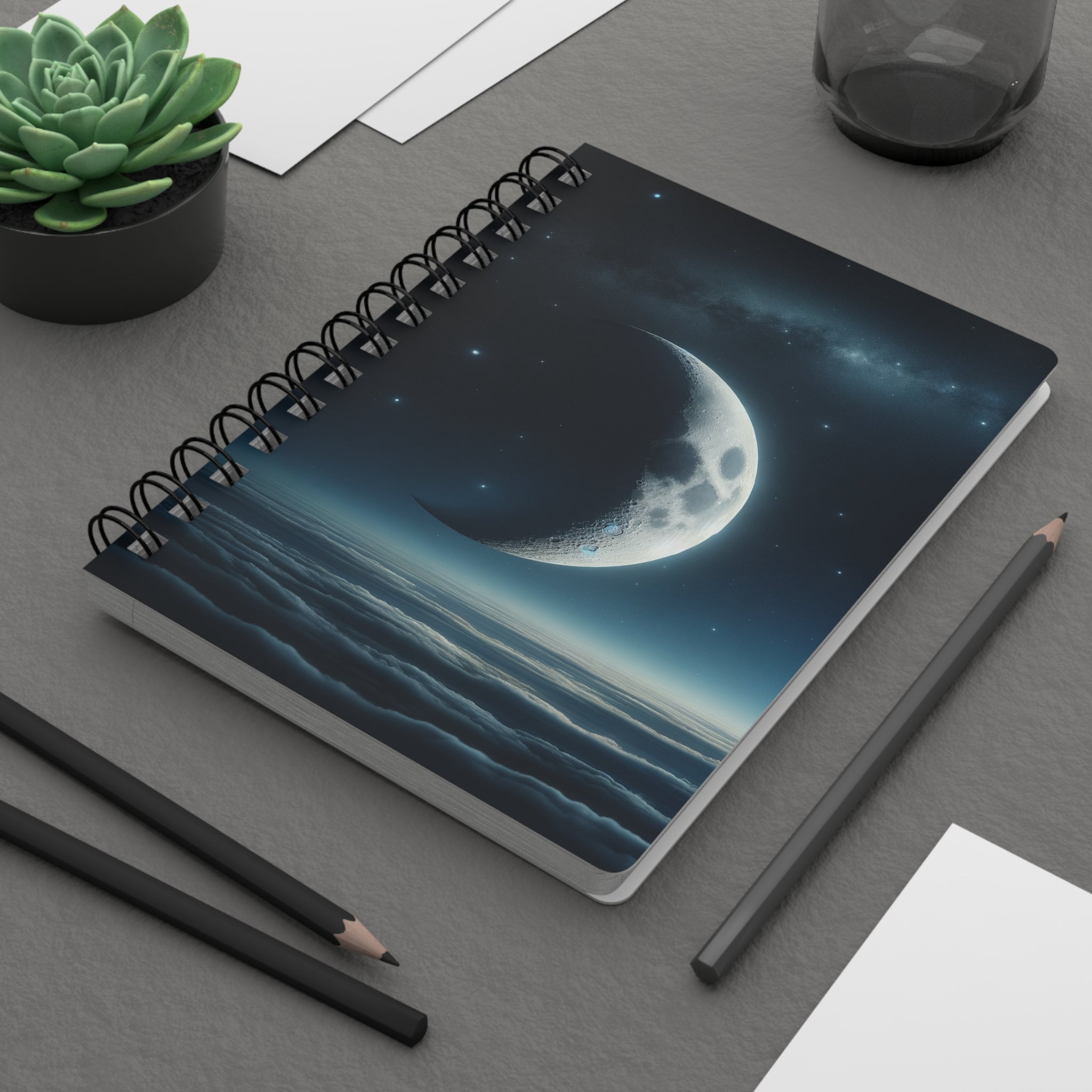 Moon 1 - Spiral Notebook