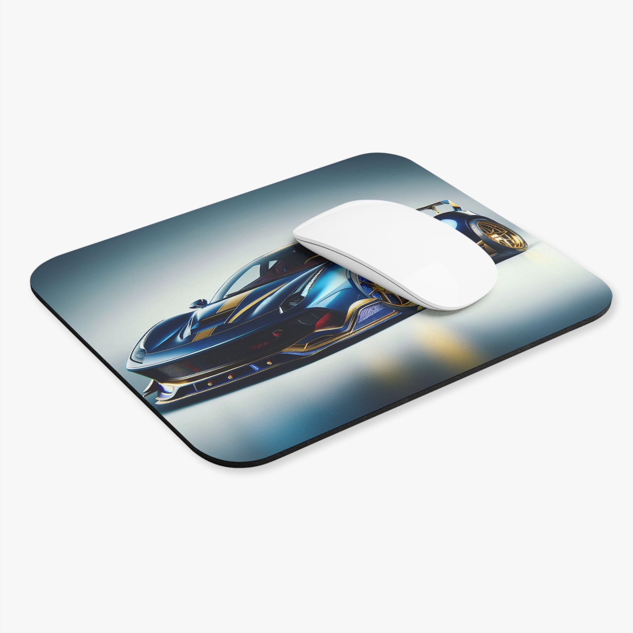 Blue car - Mouse Pad (Rectangle)