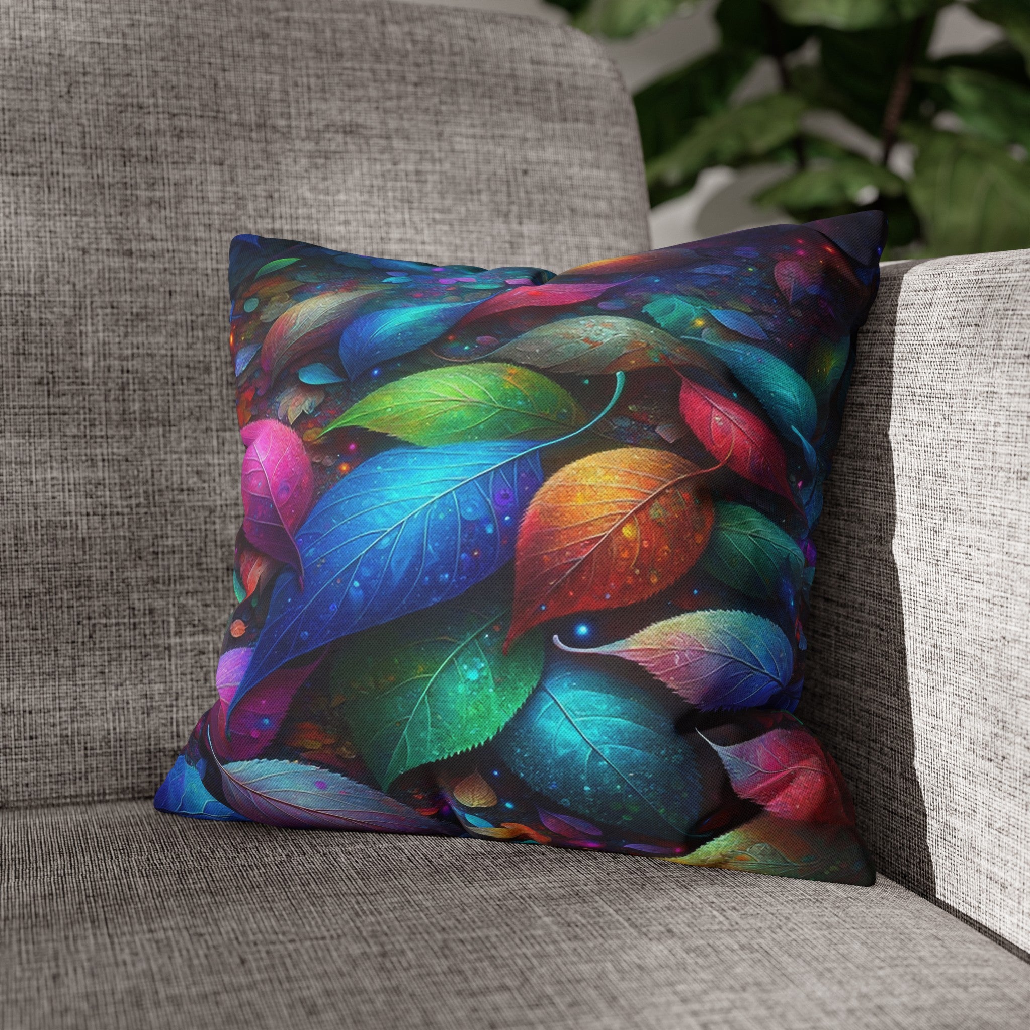 Magical Leaves 3 - Polyester Square Pillowcase