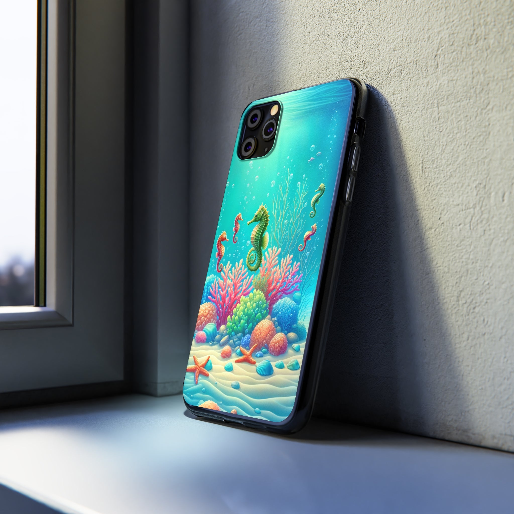 Seahorses - Soft Phone Case