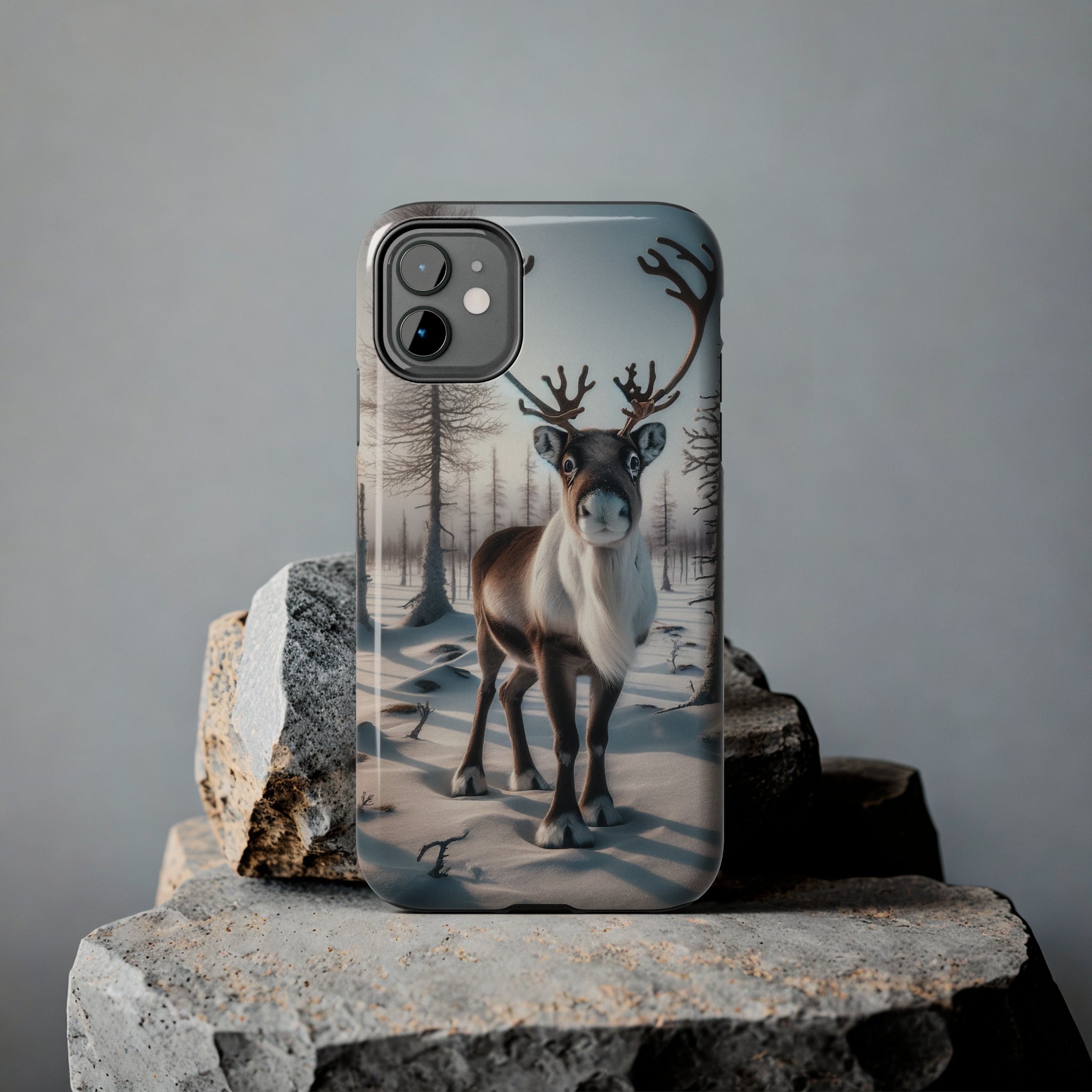 Curious reindeer - Tough Phone Case