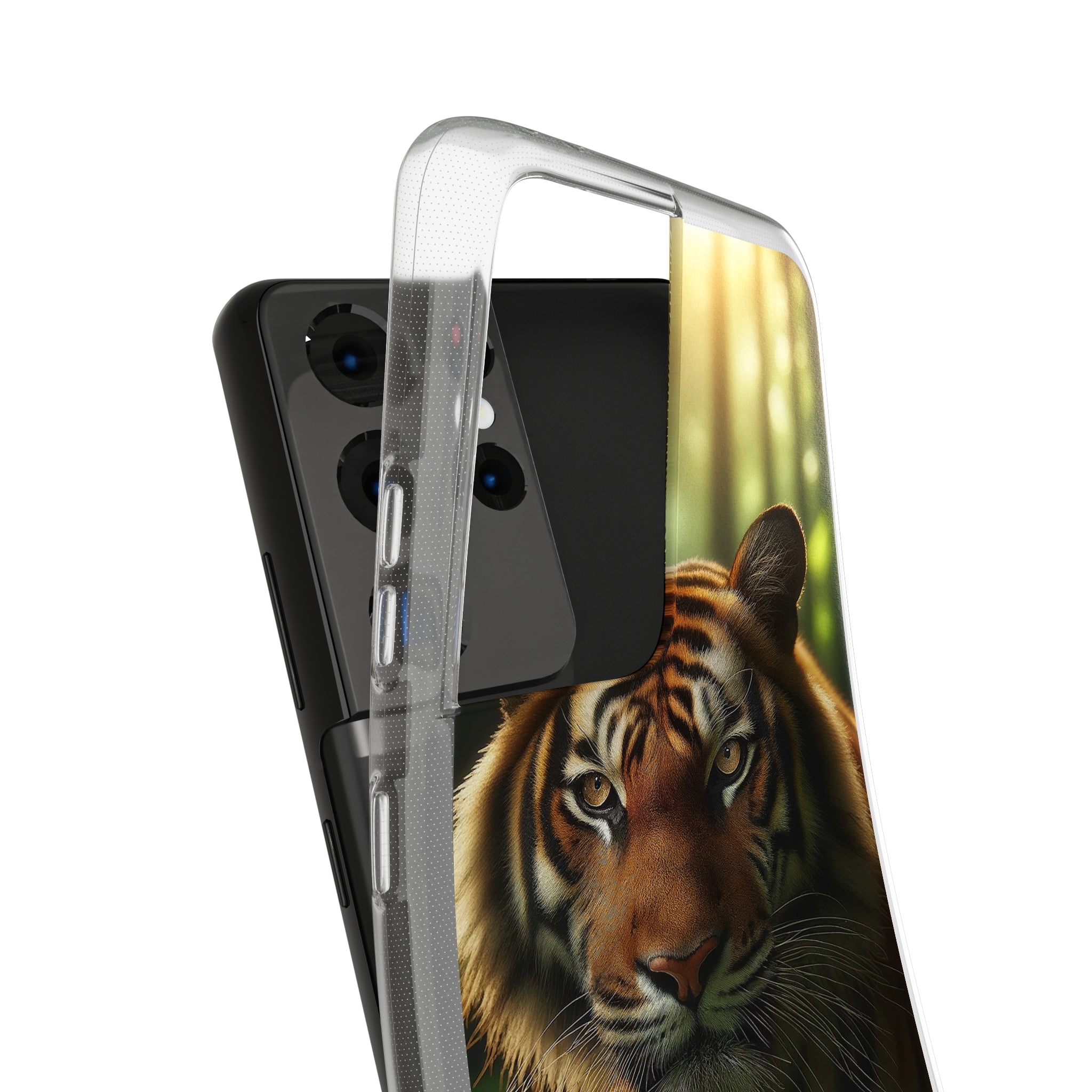 Curious Tiger - Soft Phone Case