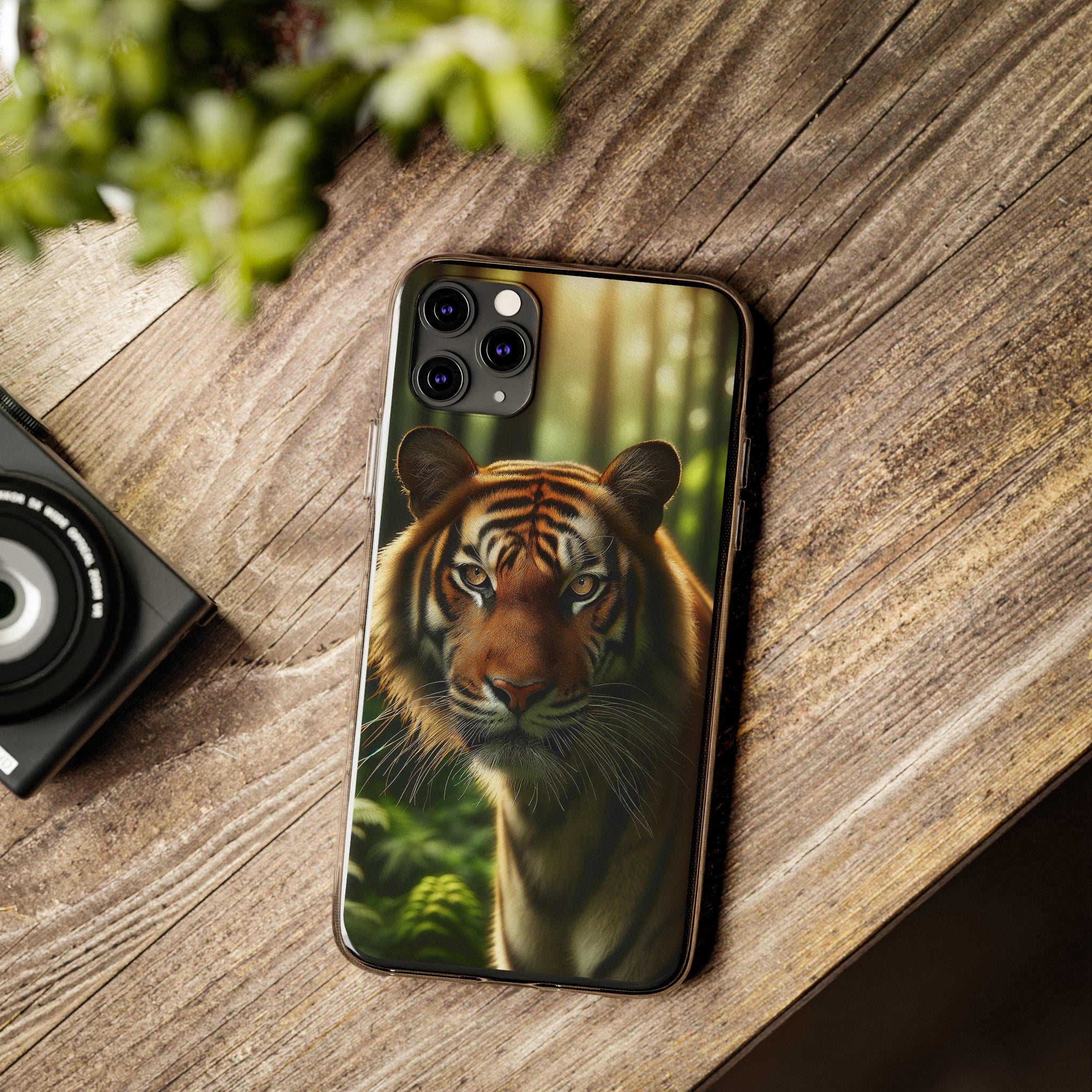 Curious Tiger - Soft Phone Case