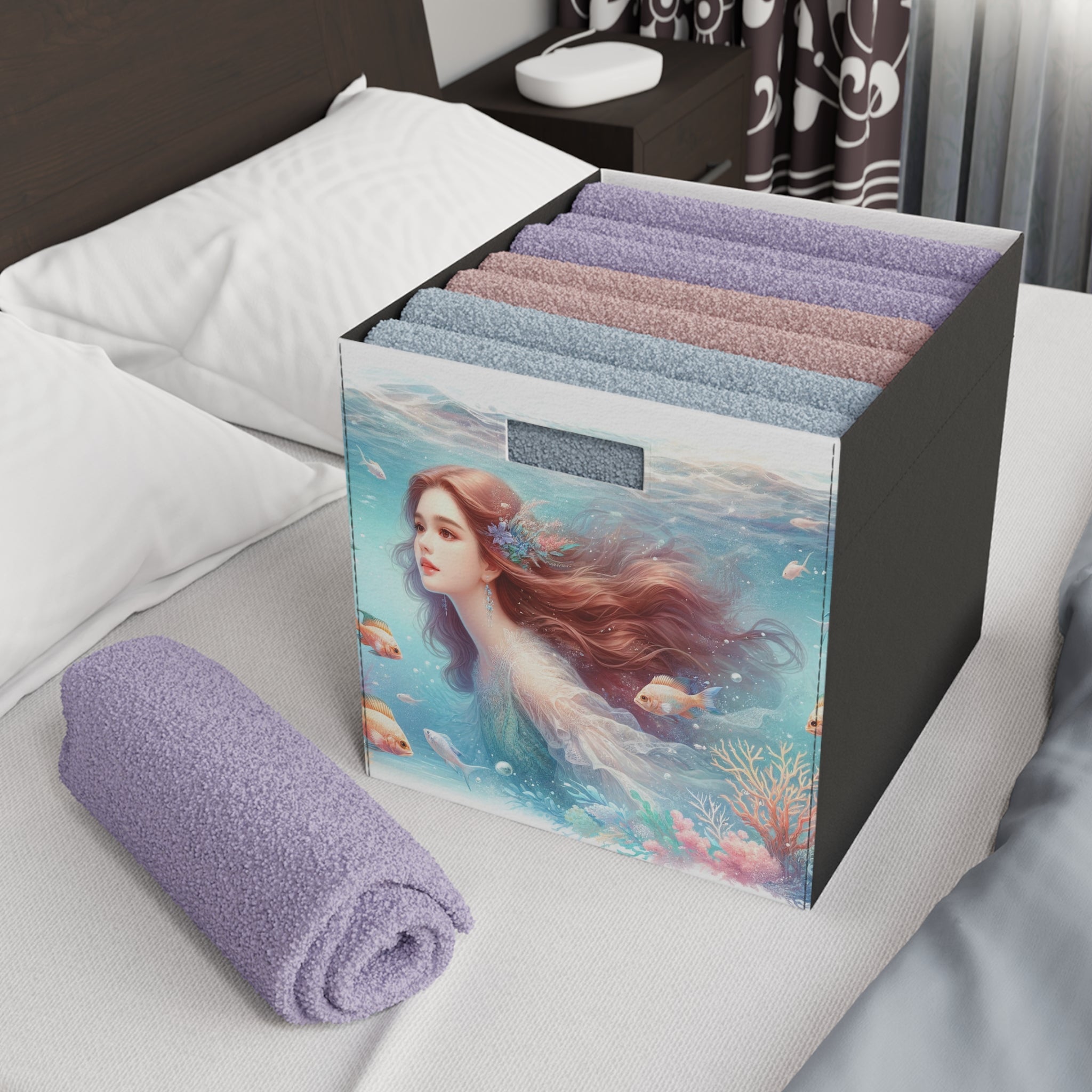 Mermaid with brown hair 1 - Storage Box