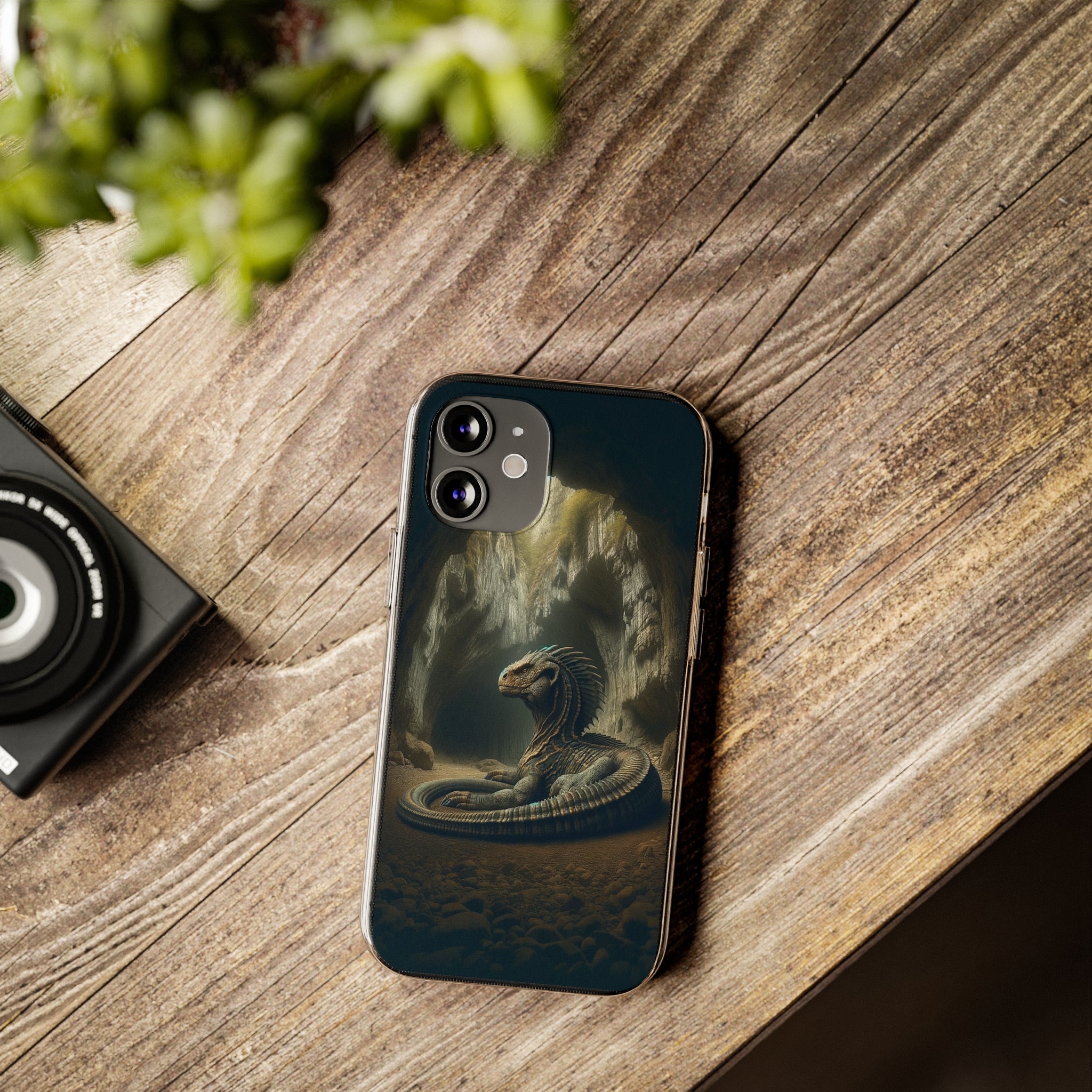 Basilisk in a cave - Soft Phone Case