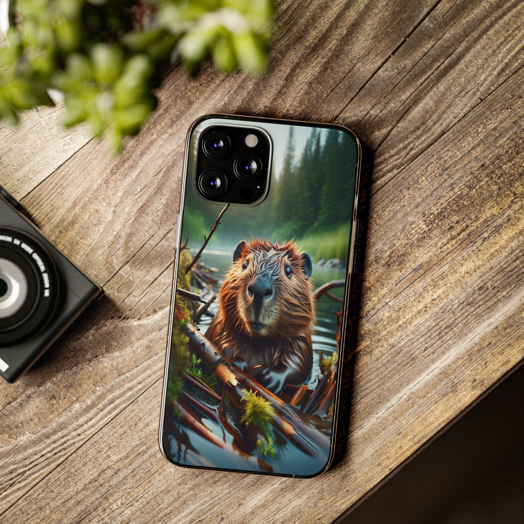 Curious Beaver - Soft Phone Case