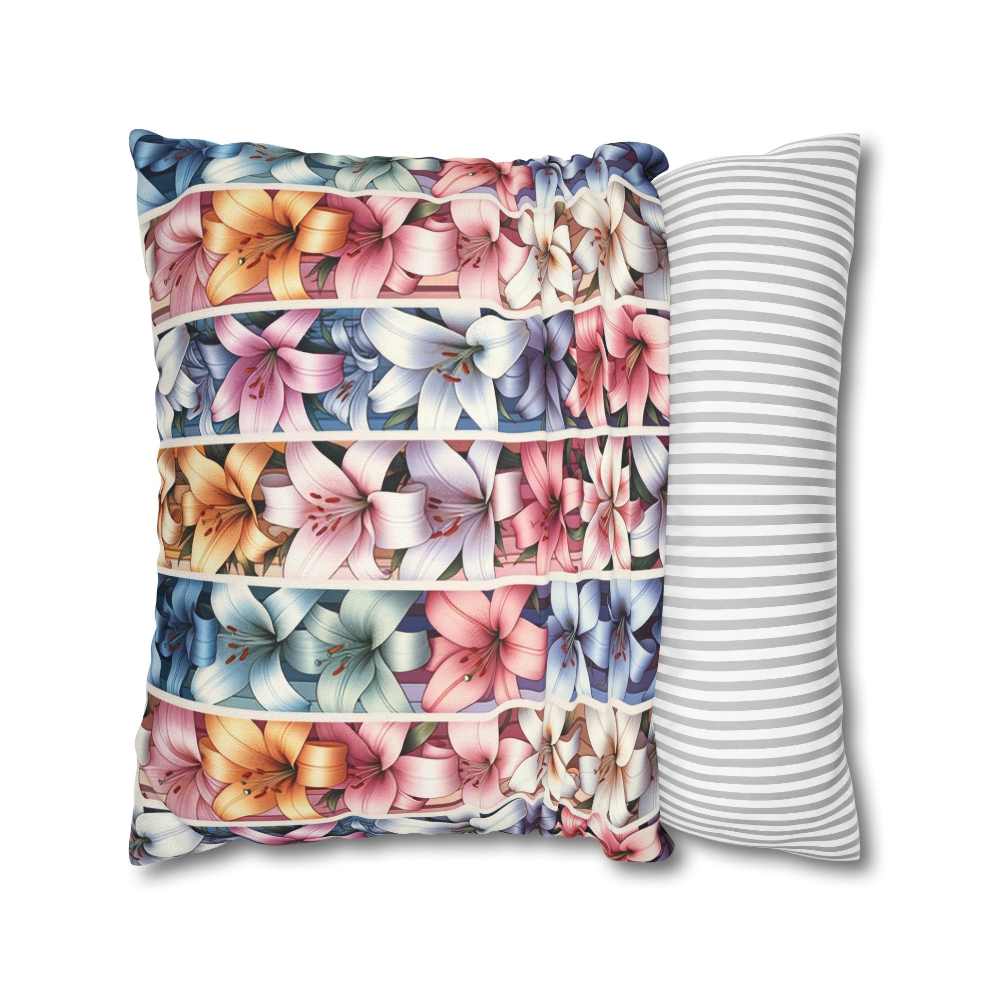 Lilies 5 - Polyester Square Pillowcase