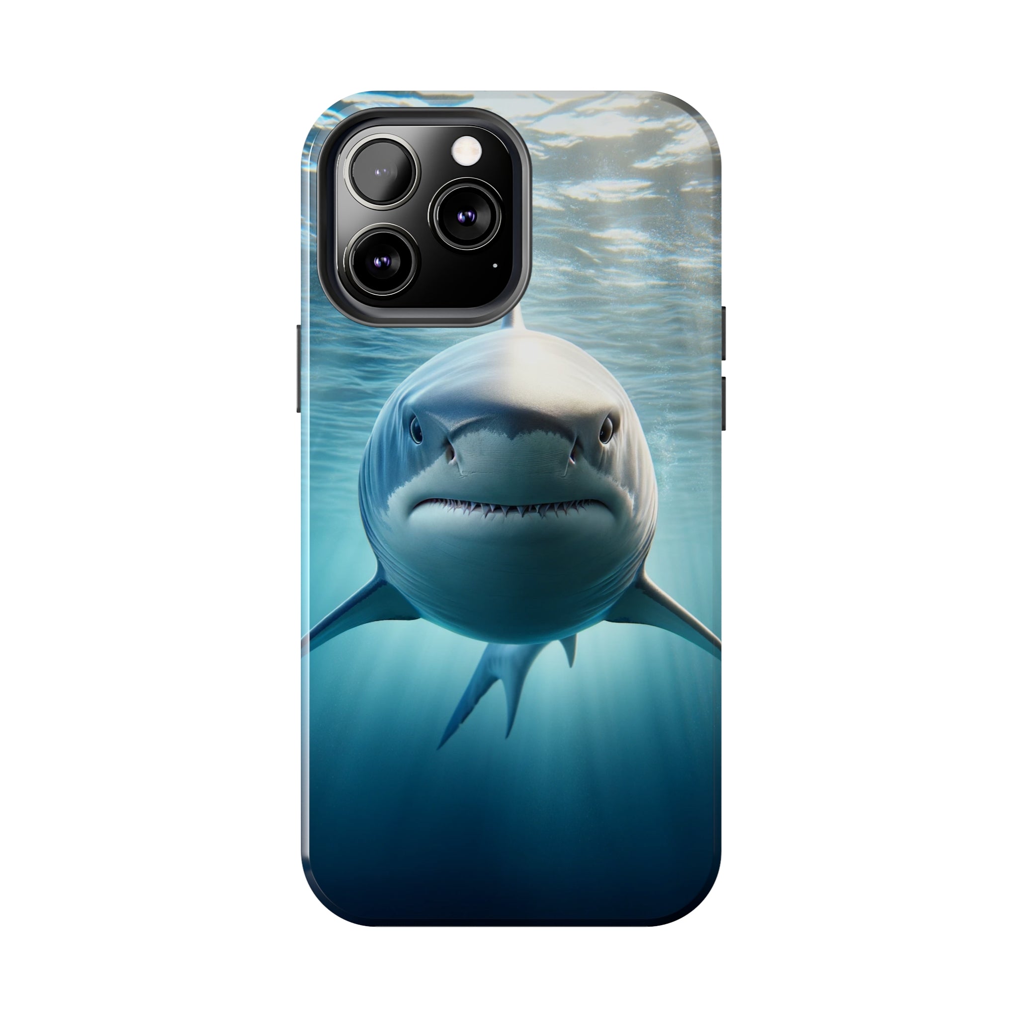 Curious shark - Tough Phone Case