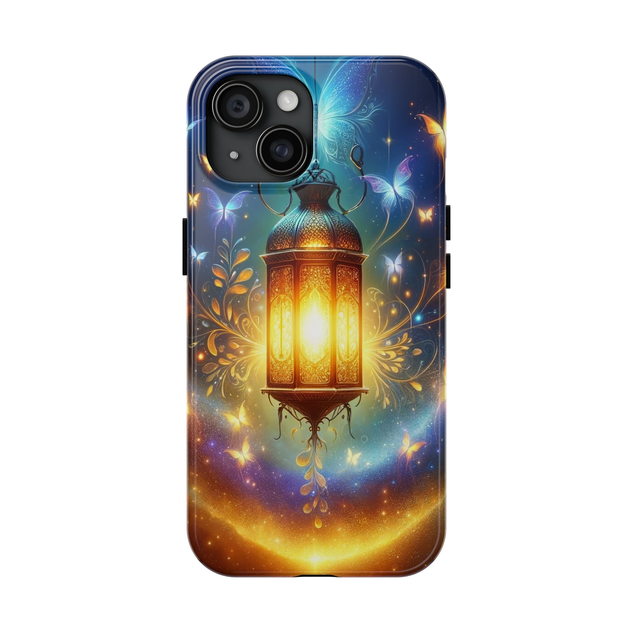 Butterflies around a lamp - Tough Phone Case