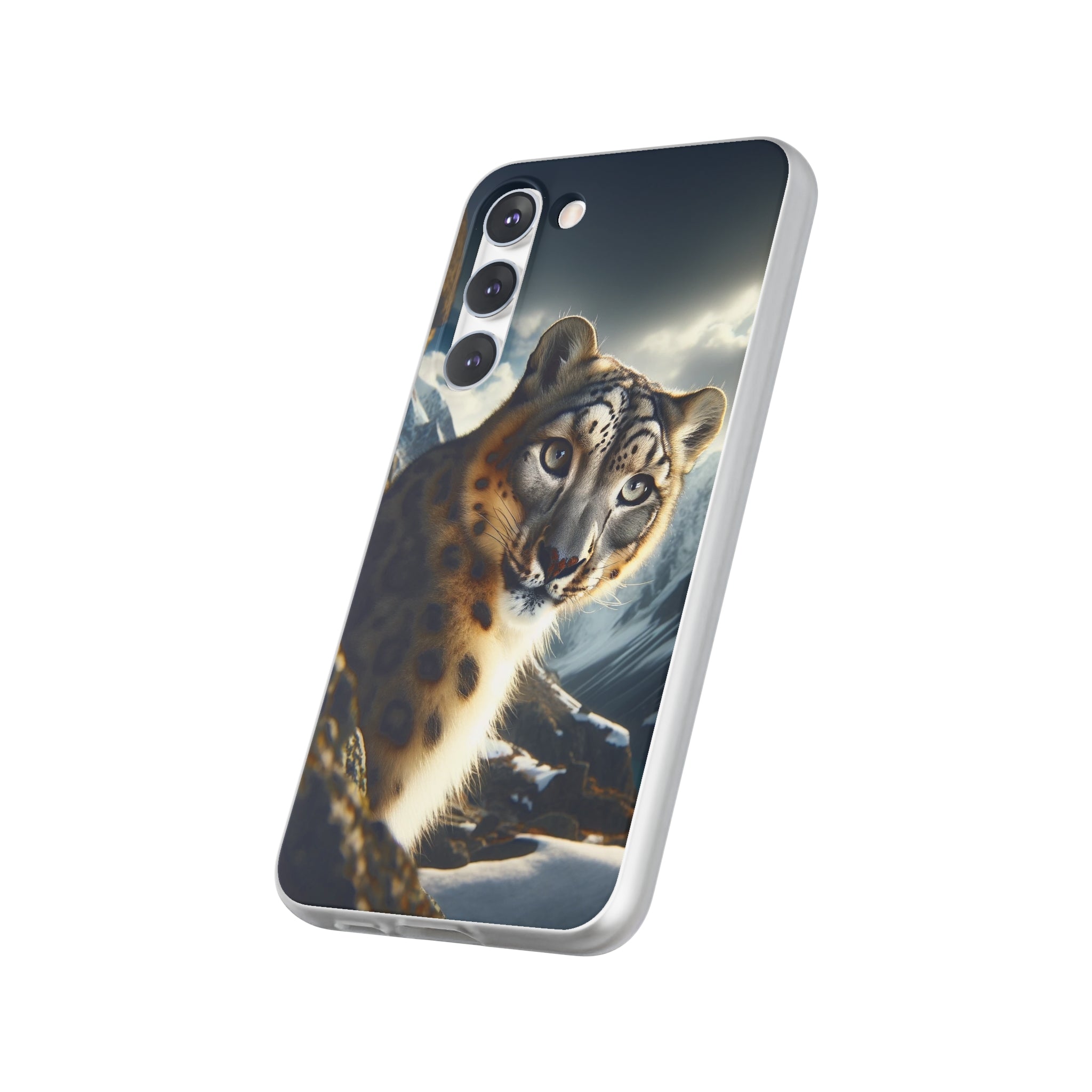 Curious Snow leopard - Flexi Case (Samsung only)