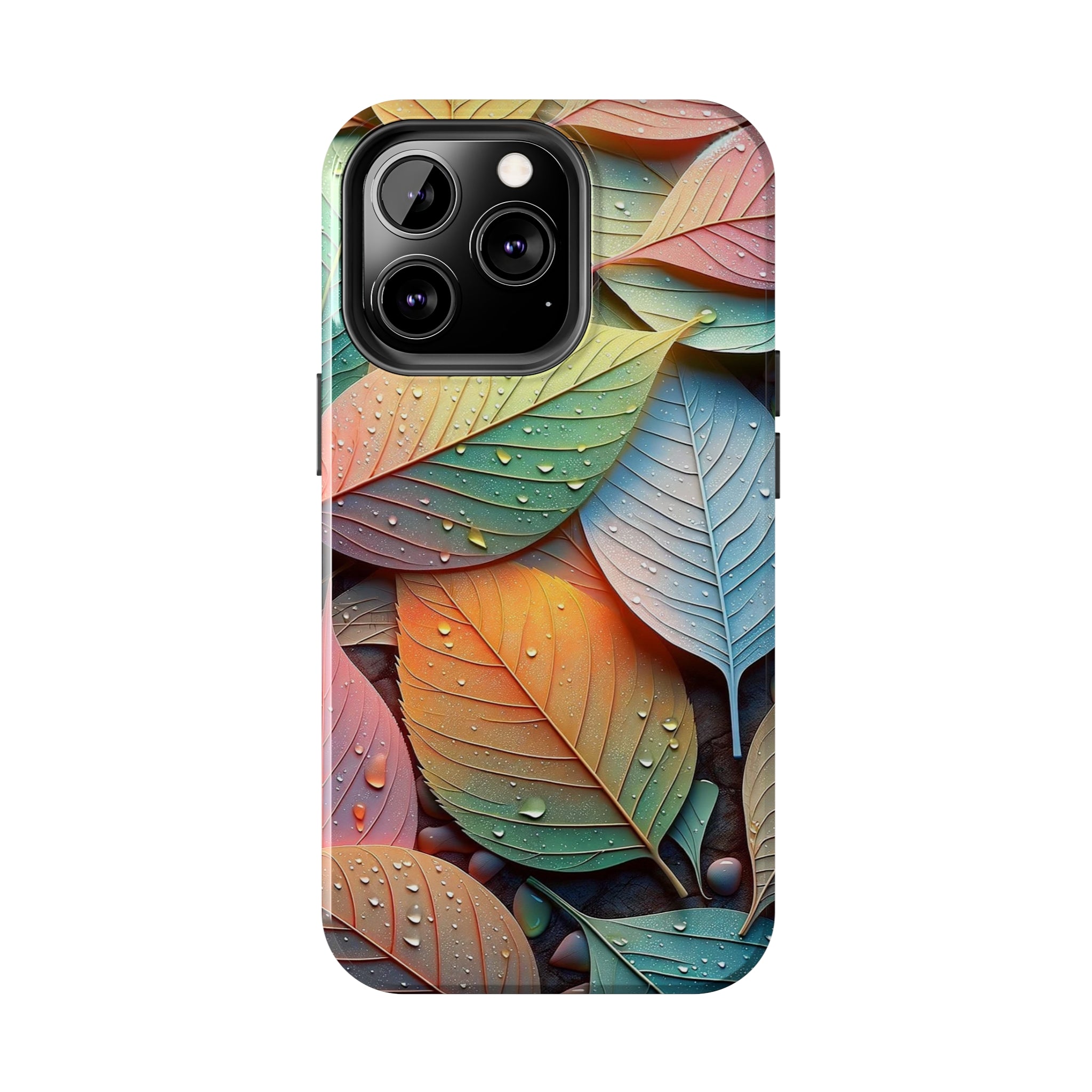 Pastel coloured leaves - Tough Phone Case