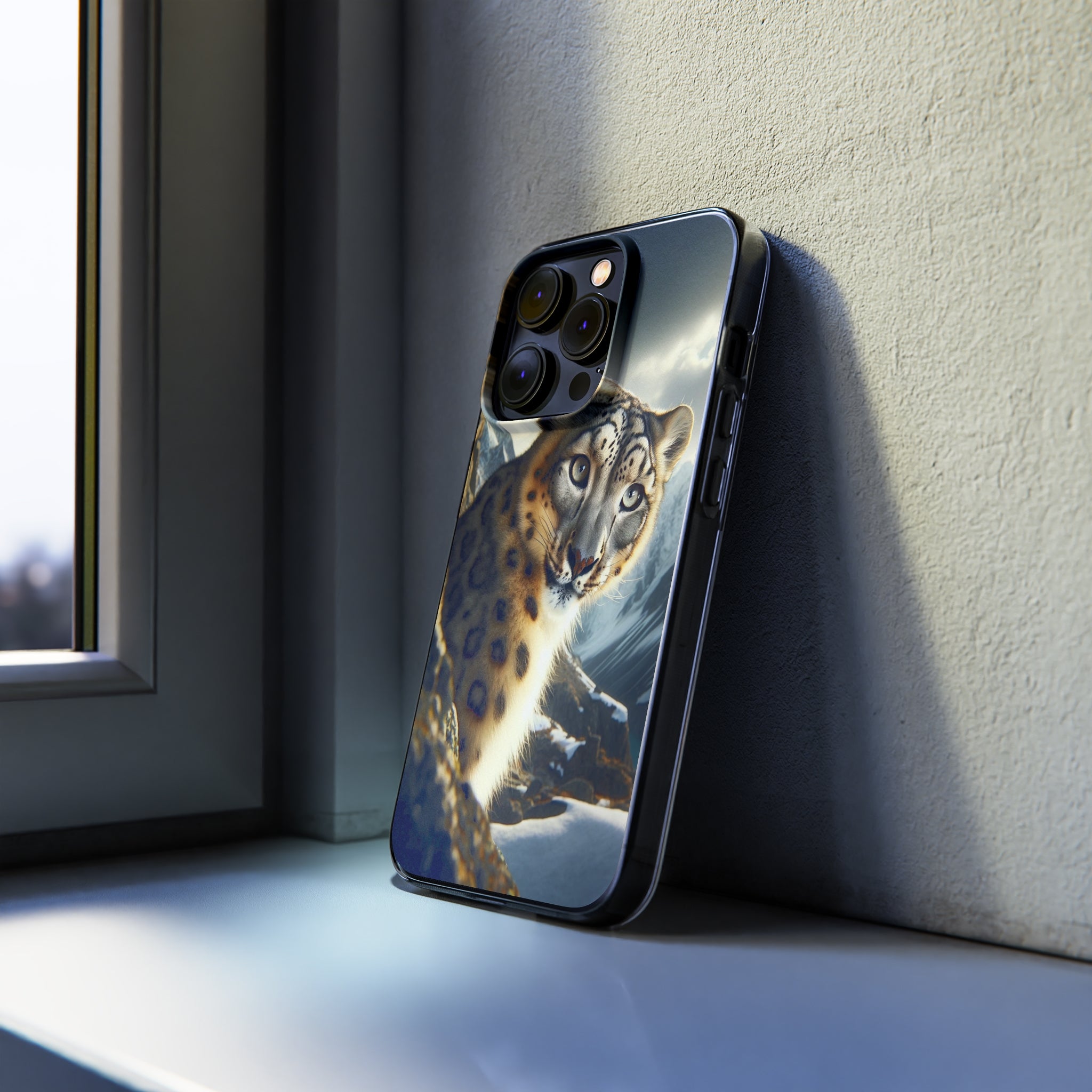 Snow Leopard - Soft Phone Case