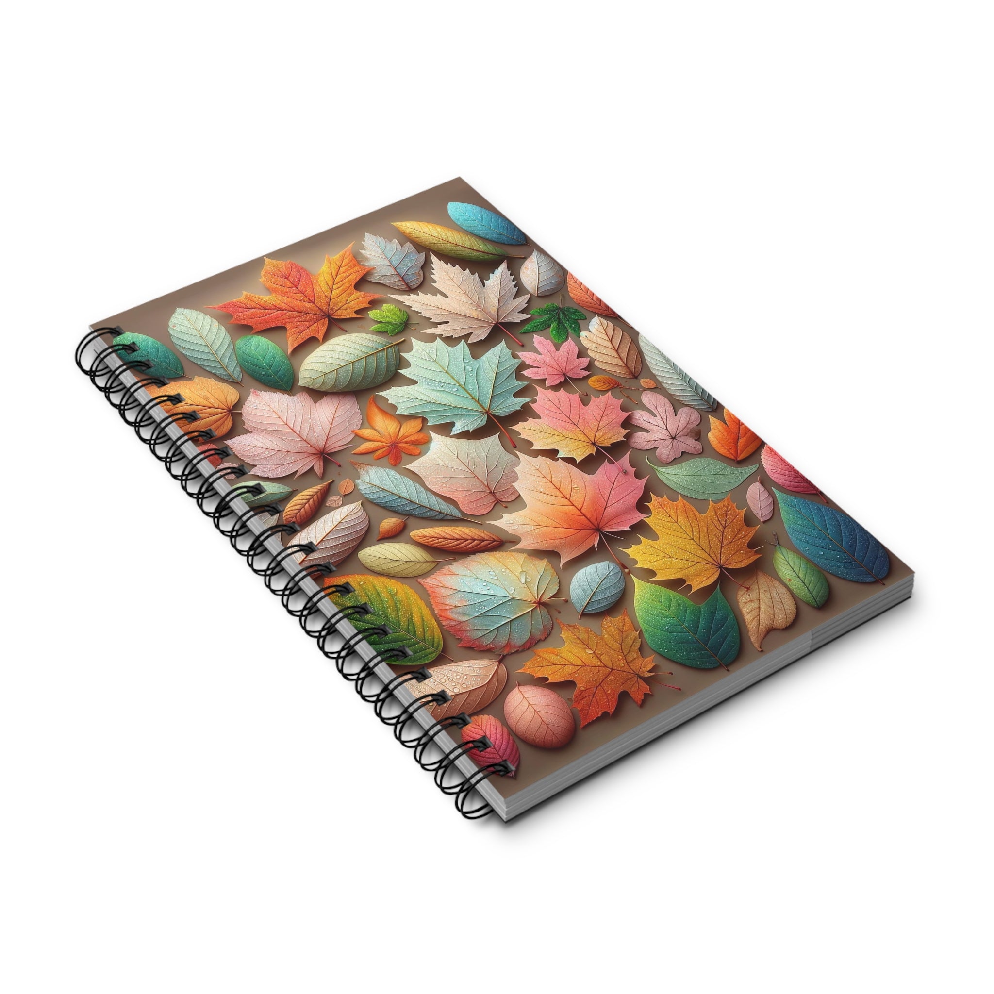 Pastel coloured leaves 2 - Spiral Journal (EU)