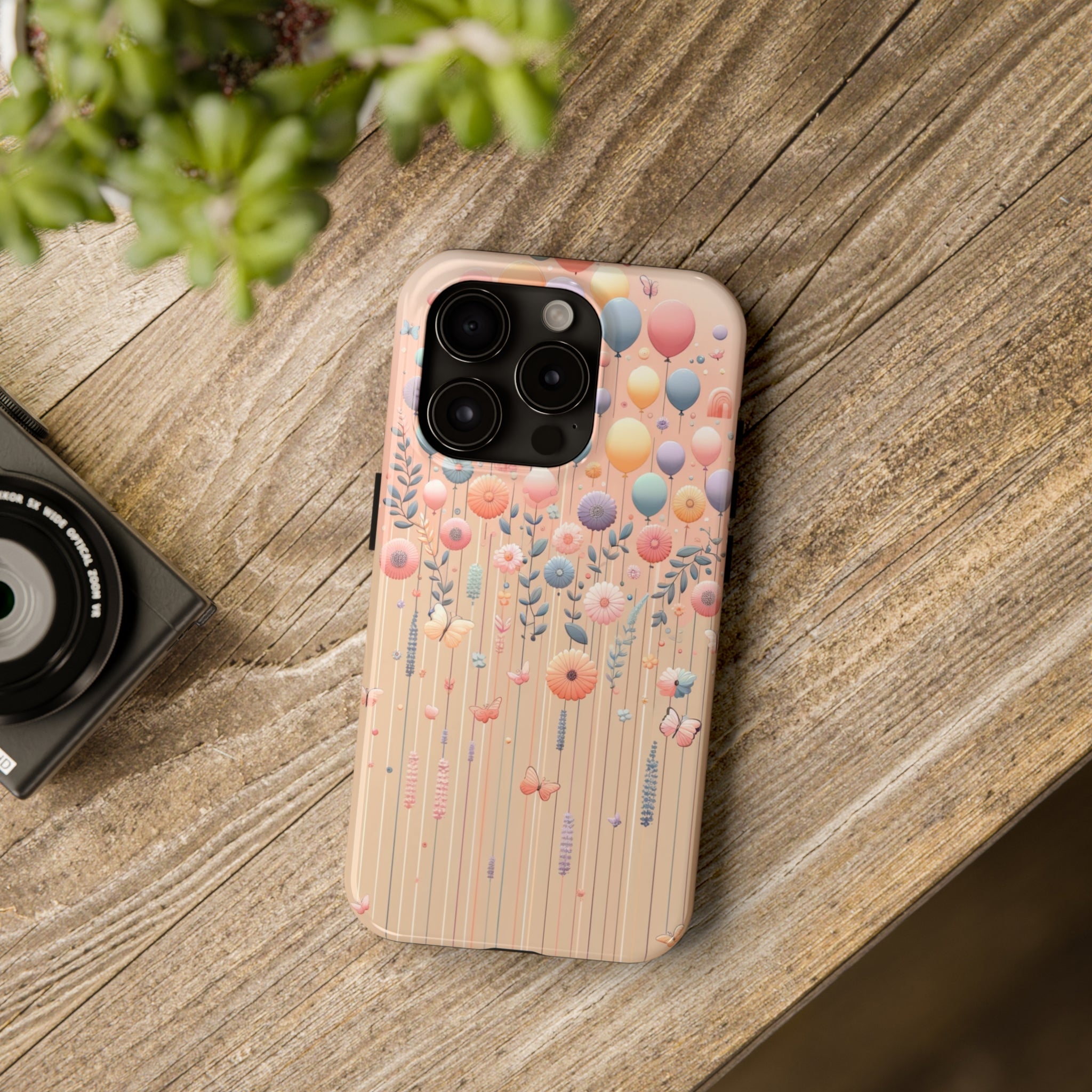 Balloons and flowers - Tough Phone Case