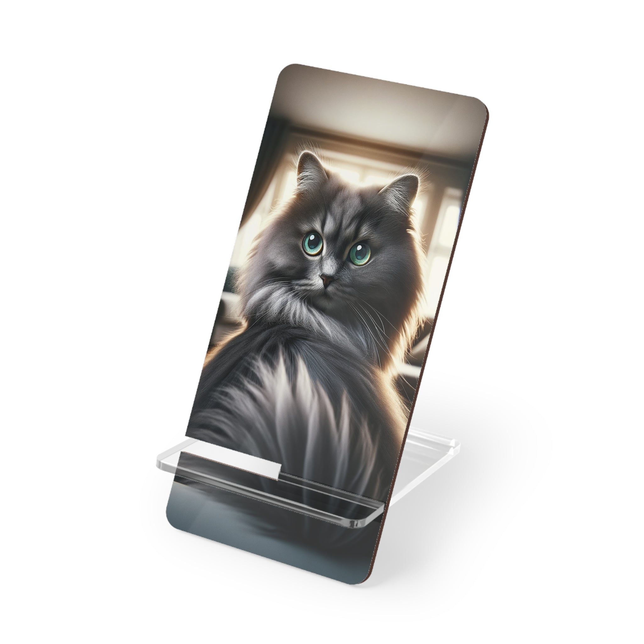 Grey cat - Smartphone Stand