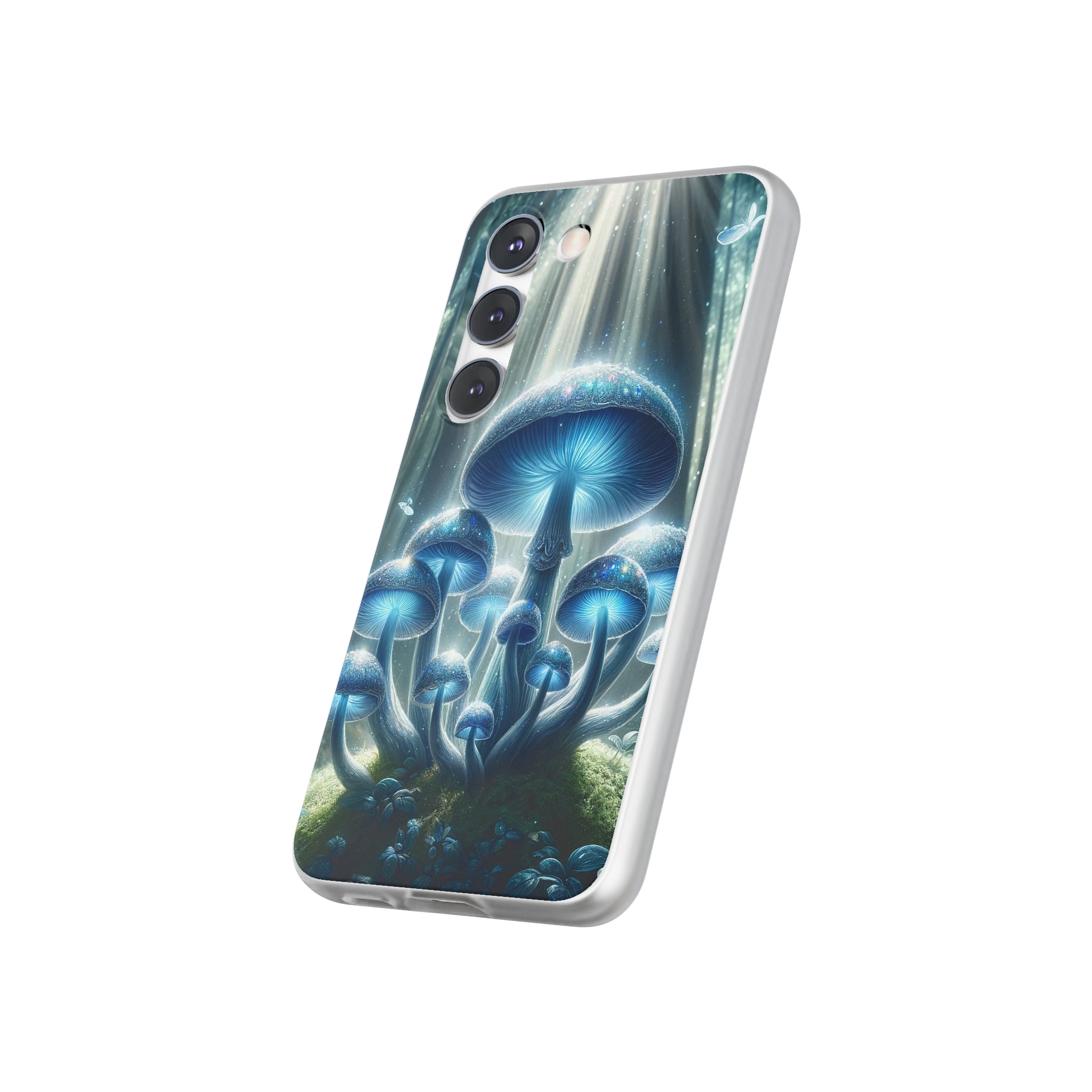 Lightblue mushrooms - Flexi Case (Samsung only)