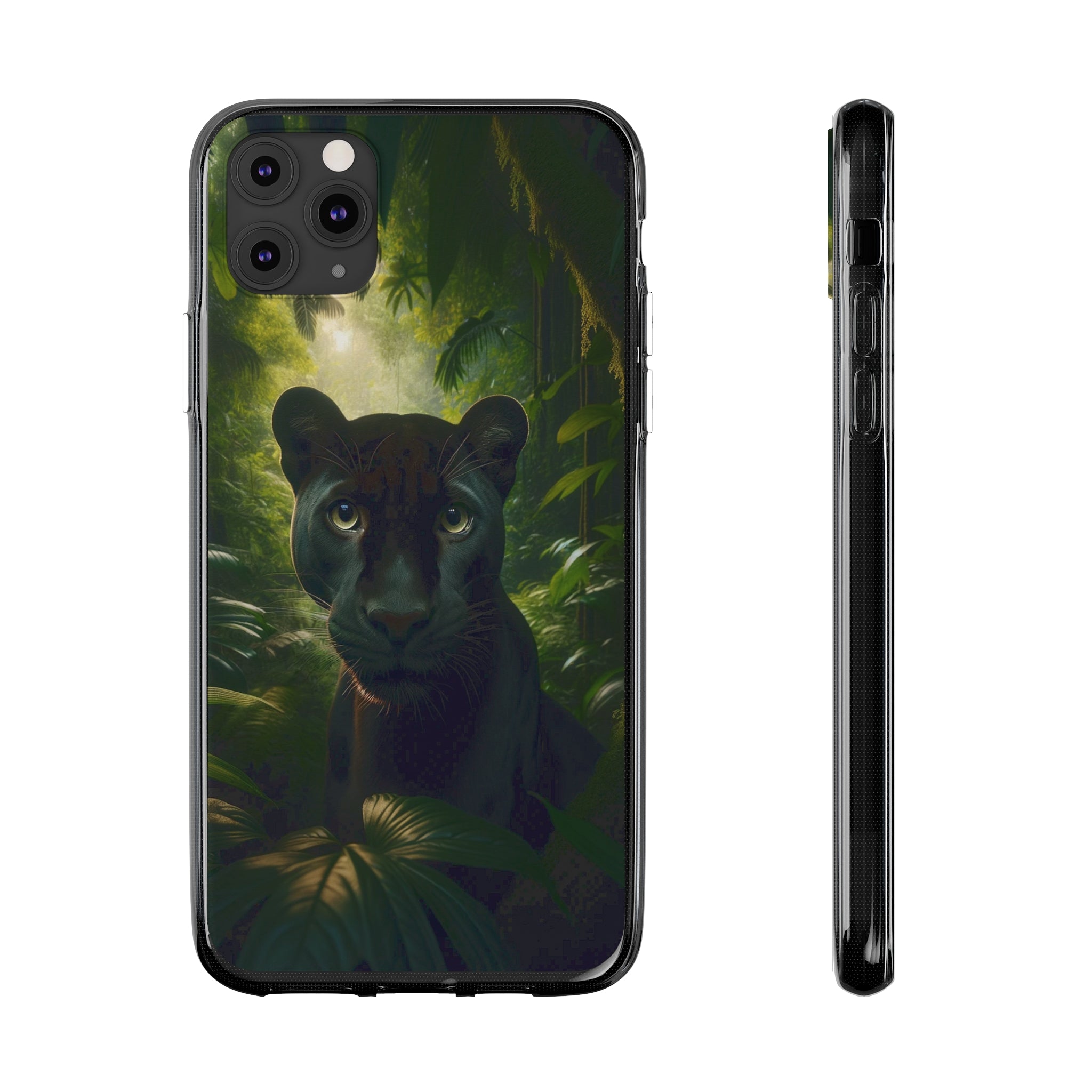 Curious Panther - Soft Phone Case