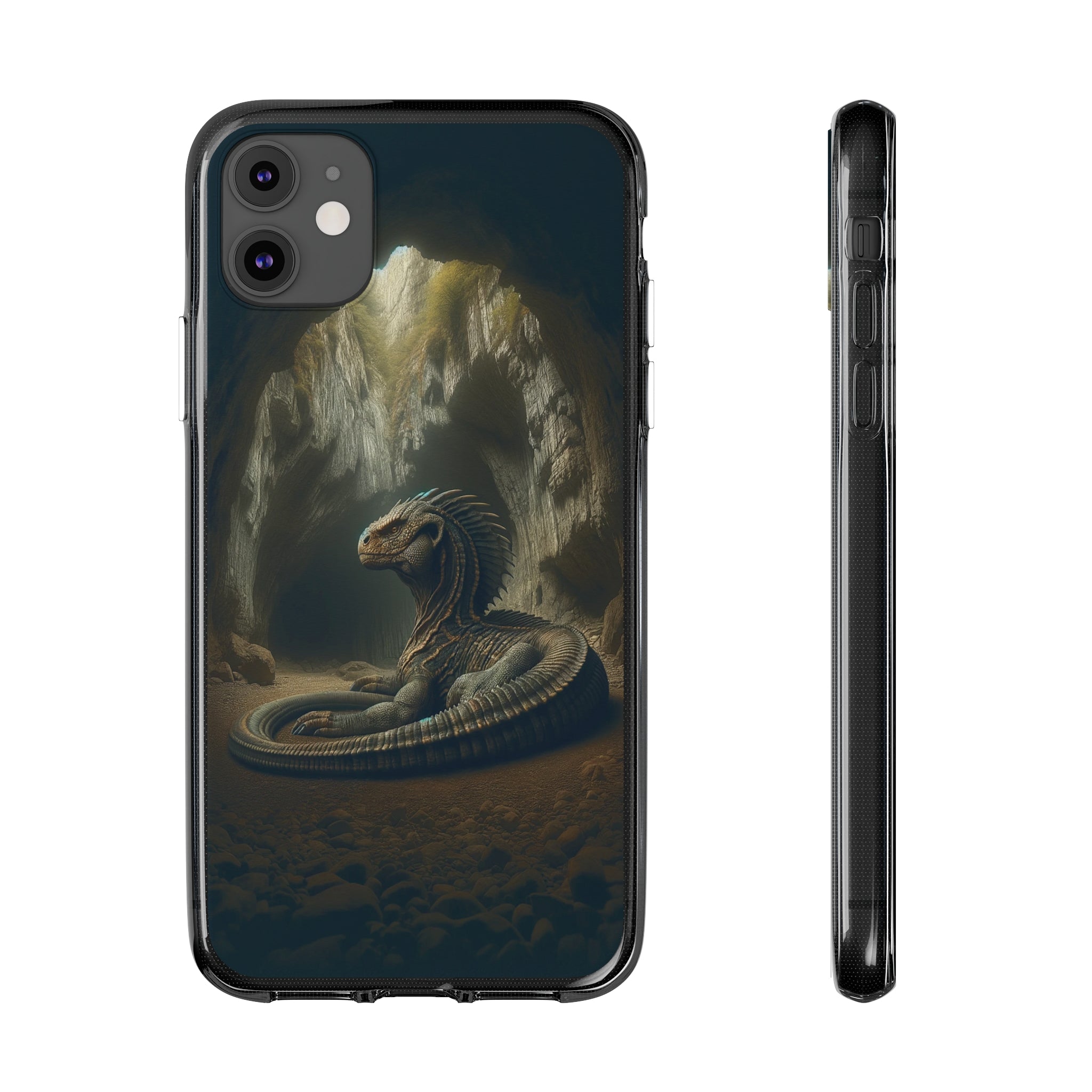 Basilisk in a cave - Soft Phone Case