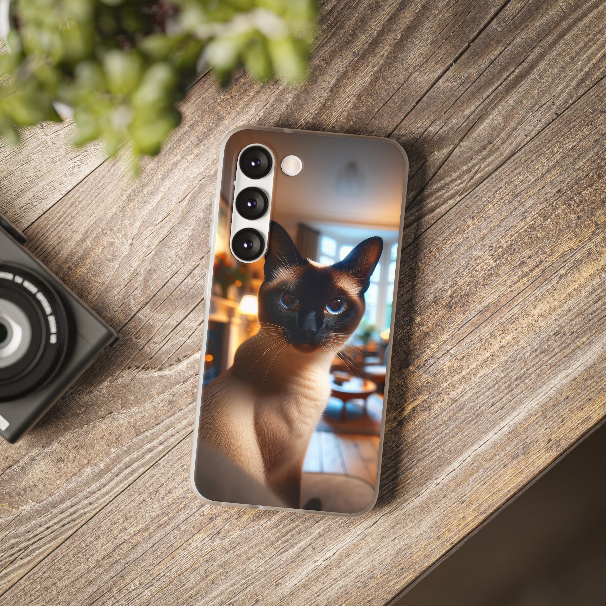 Curious Siamese cat - Flexi Case (Samsung only)