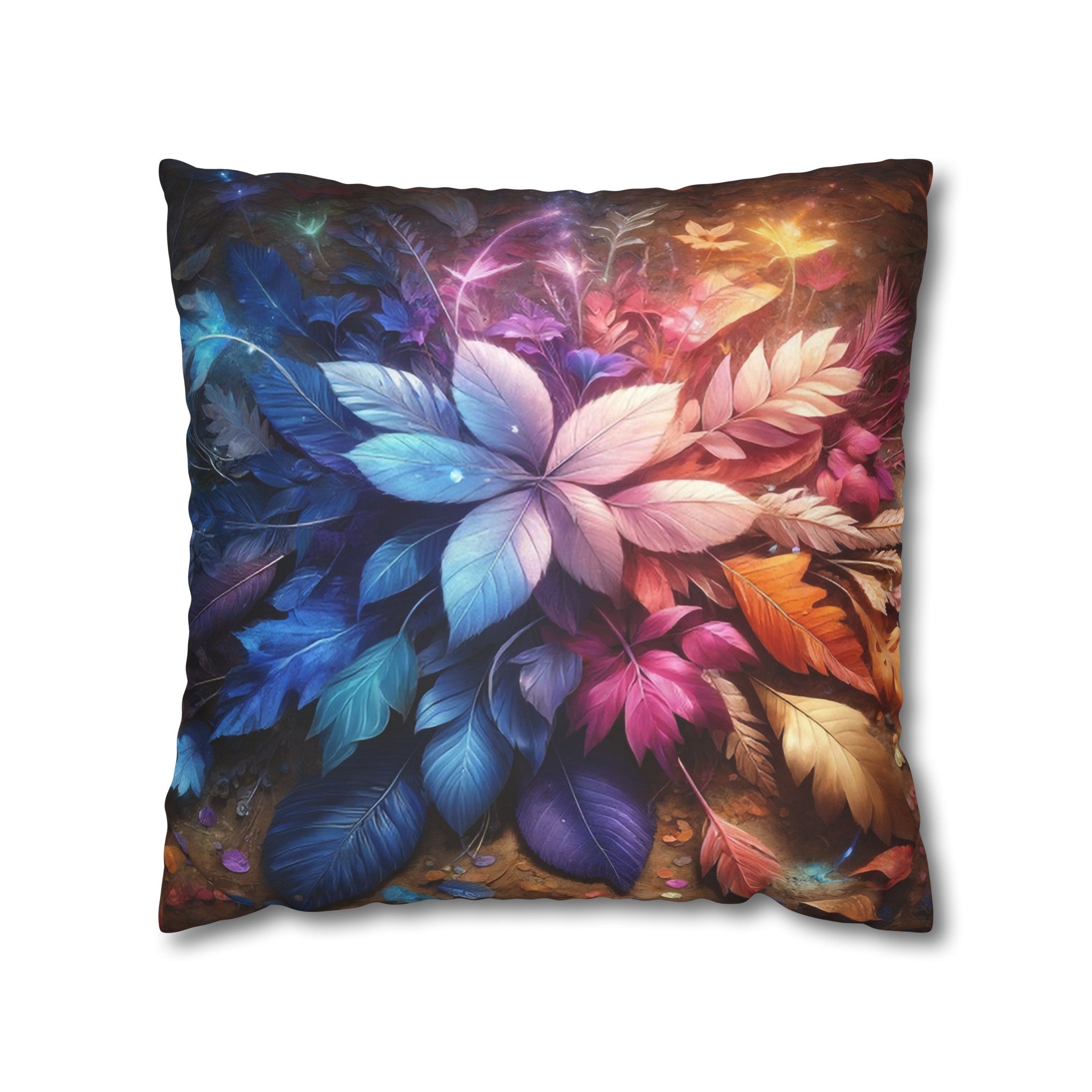 Magical leaves (2) - Suede Square Pillowcase