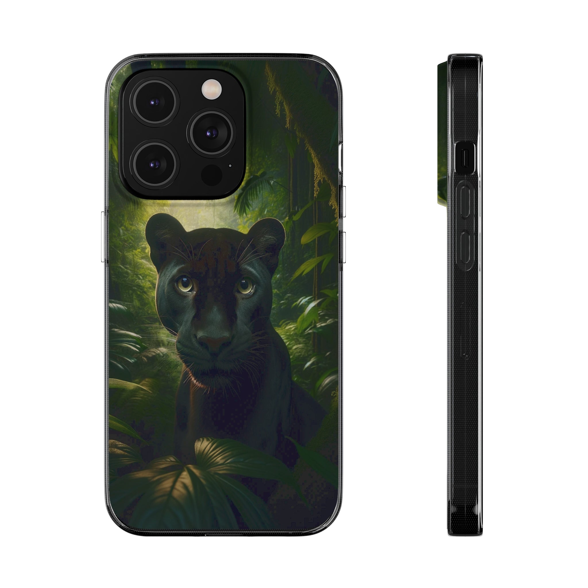 Curious Panther - Soft Phone Case