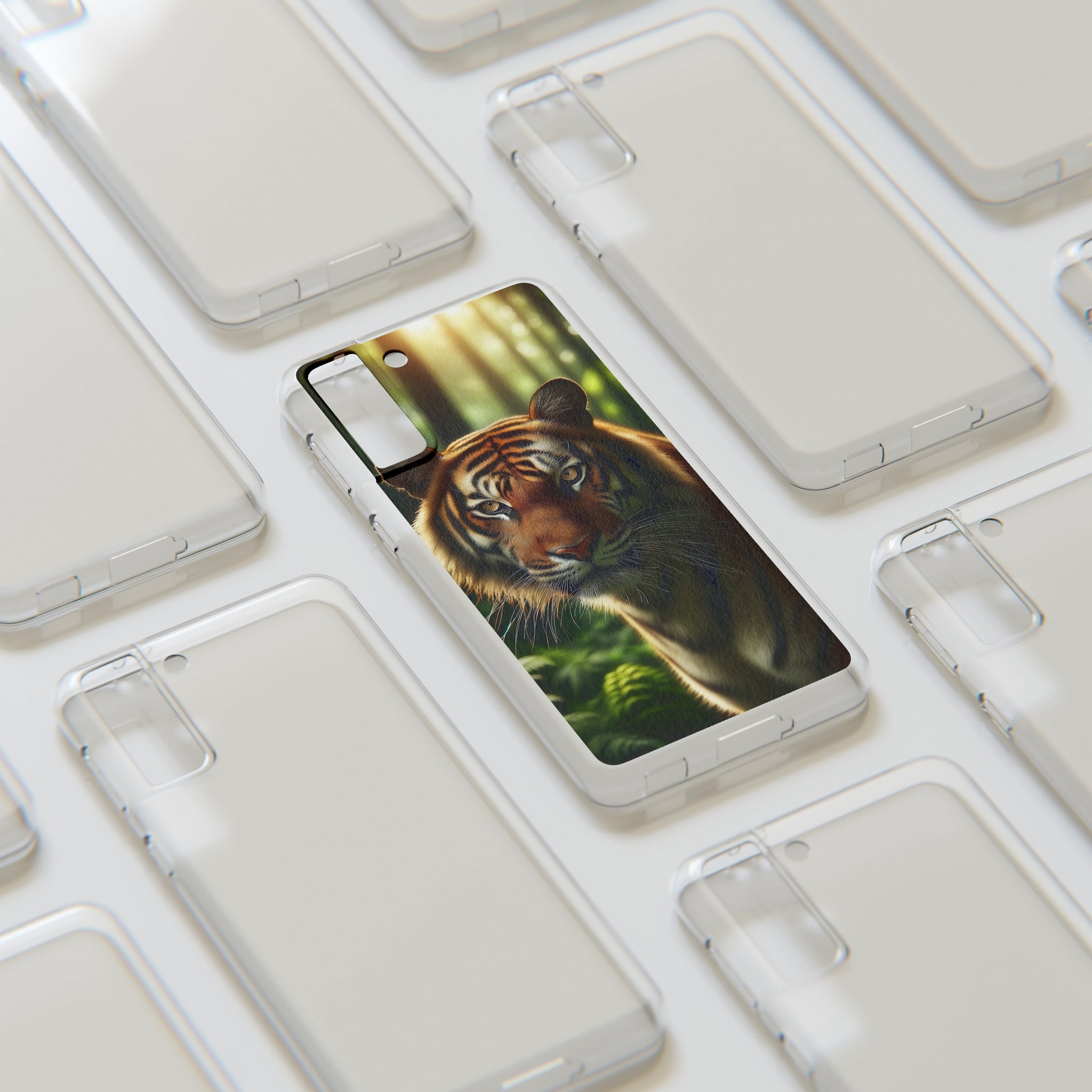 Curious Tiger - Soft Phone Case