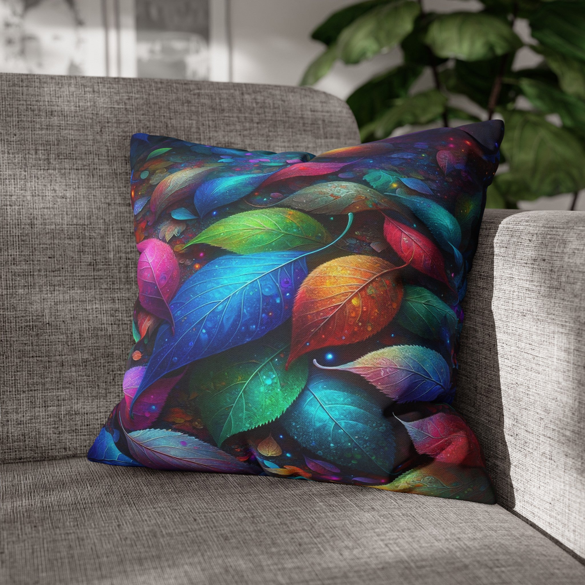 Magical Leaves 3 - Polyester Square Pillowcase