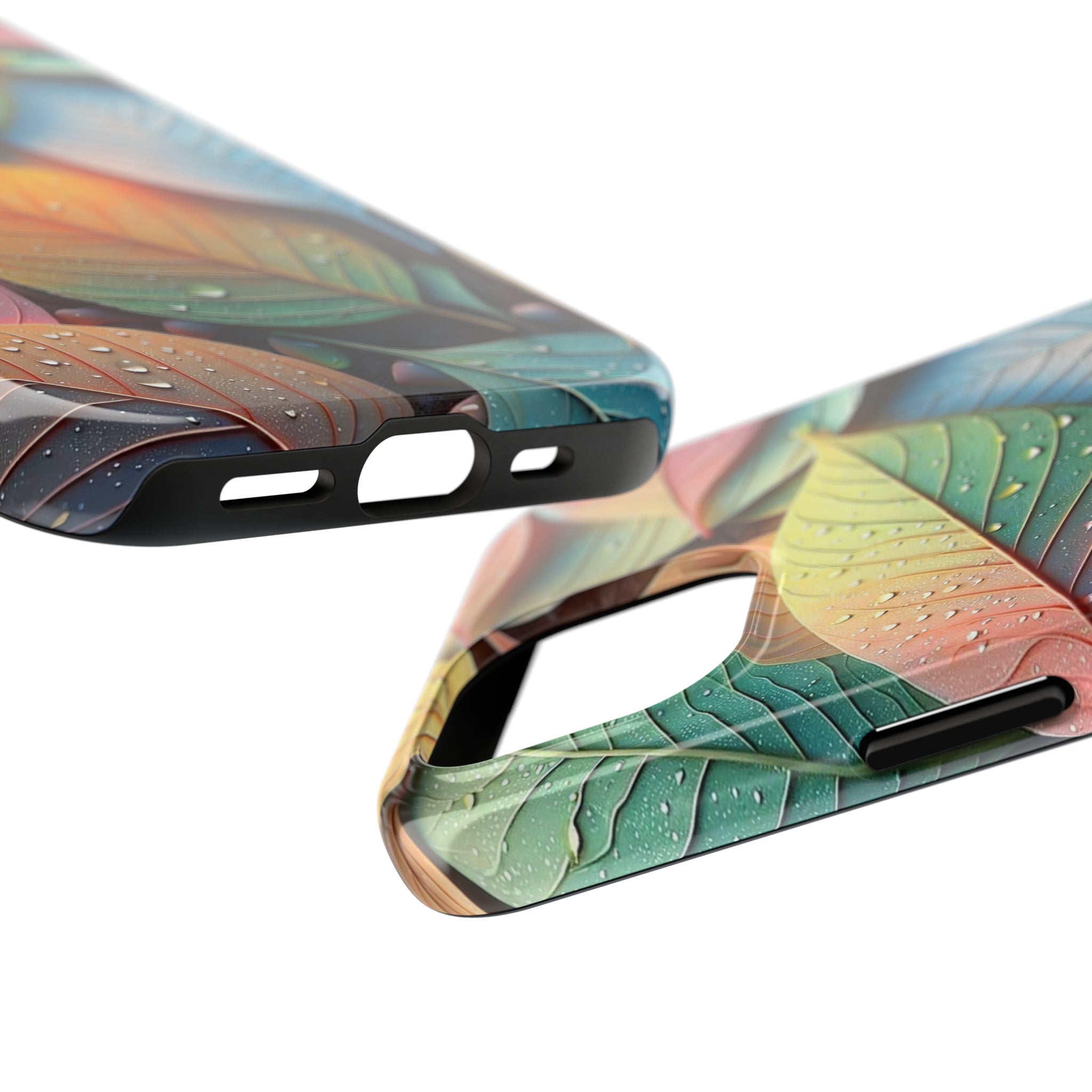 Pastel coloured leaves - Tough Phone Case