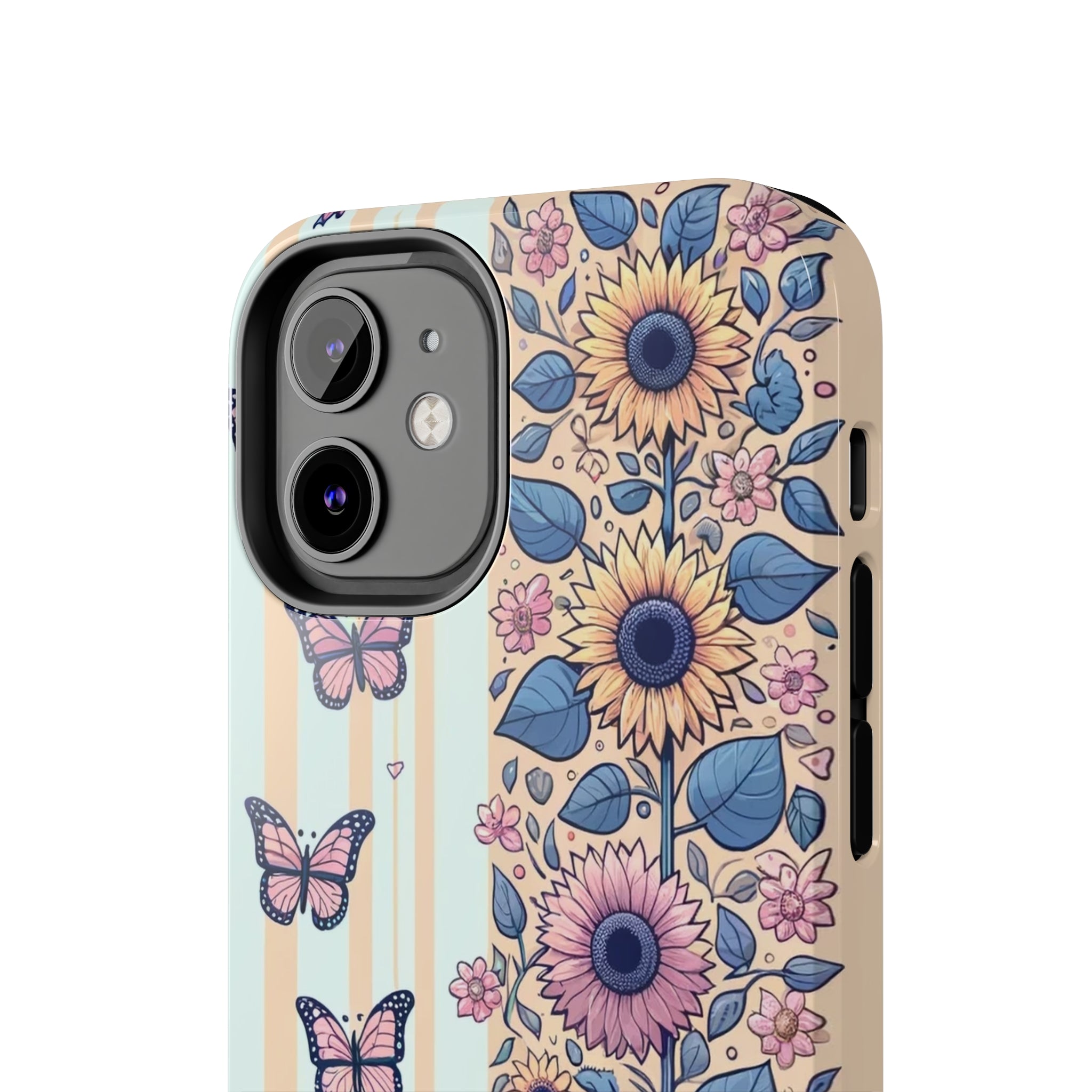 Butterflies and Sunflowers - Tough Phone Case