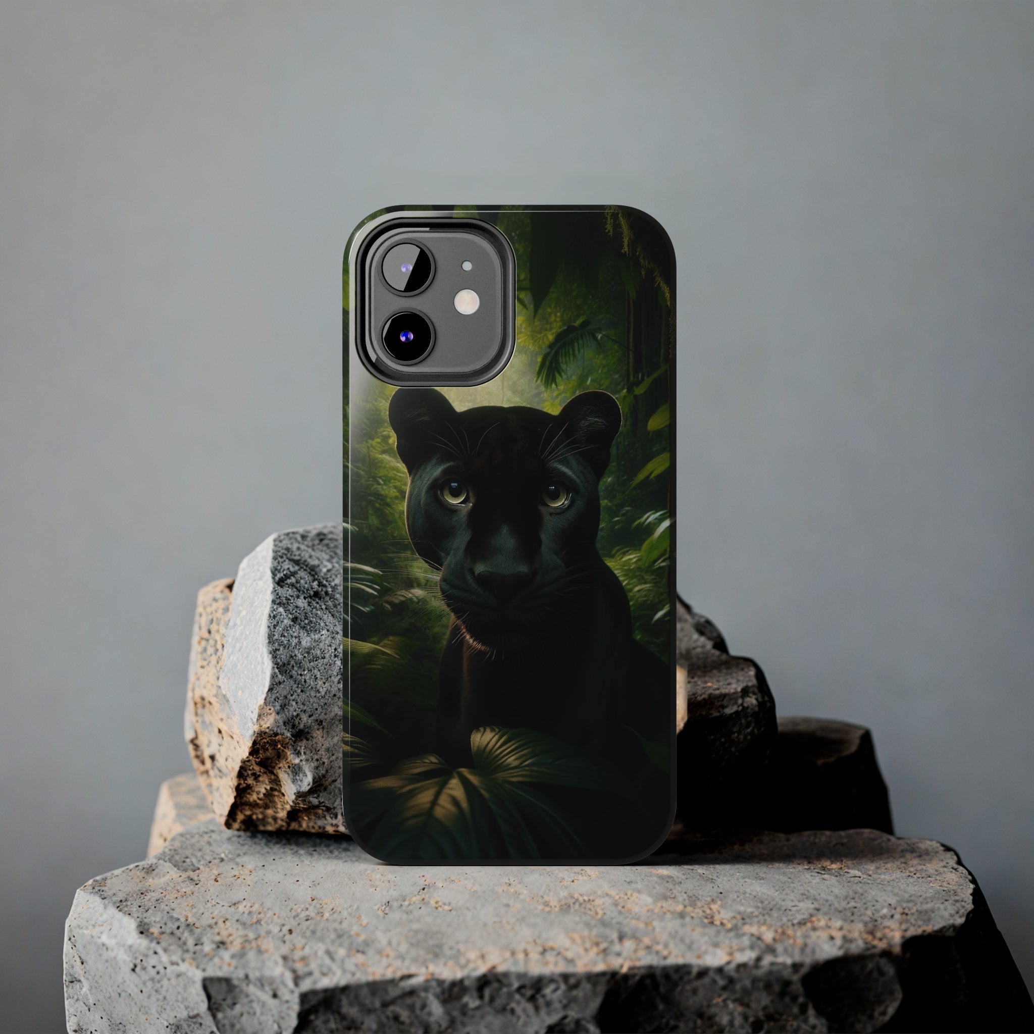 Curious black panther - Tough Phone Case