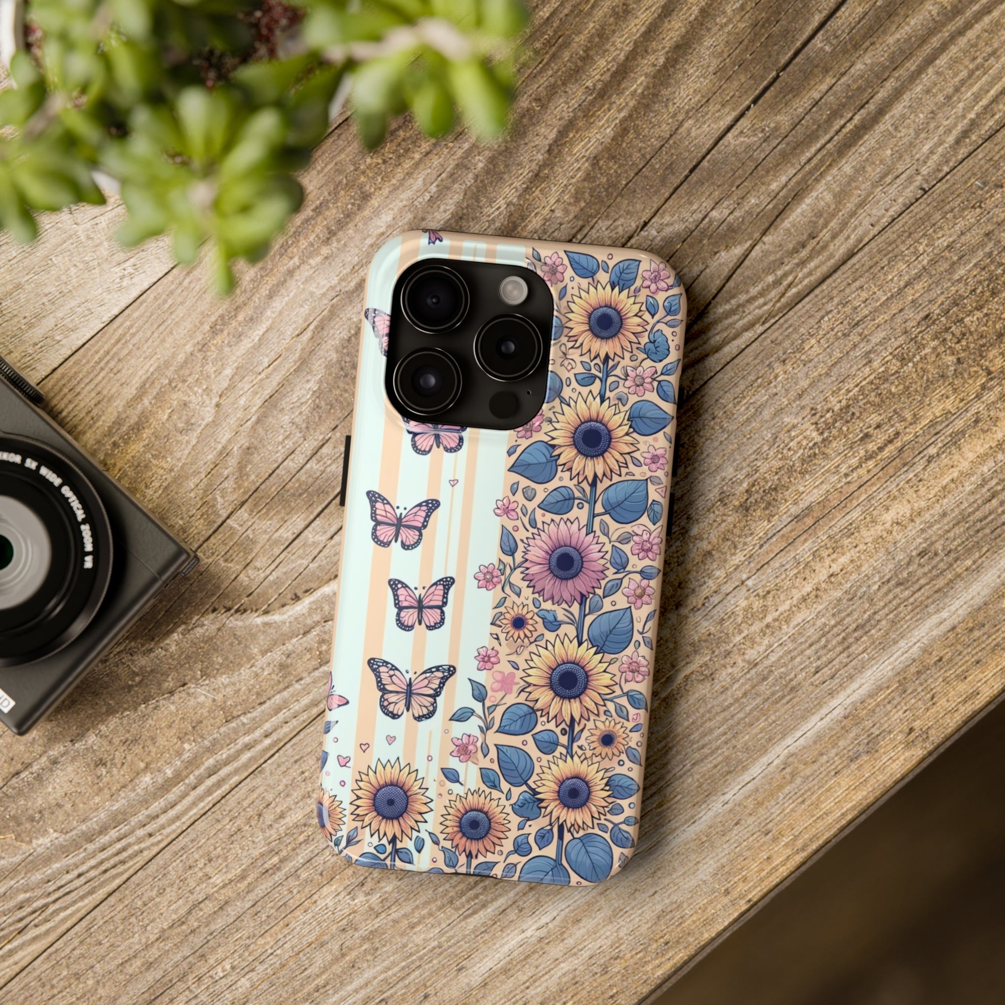 Butterflies and Sunflowers - Tough Phone Case