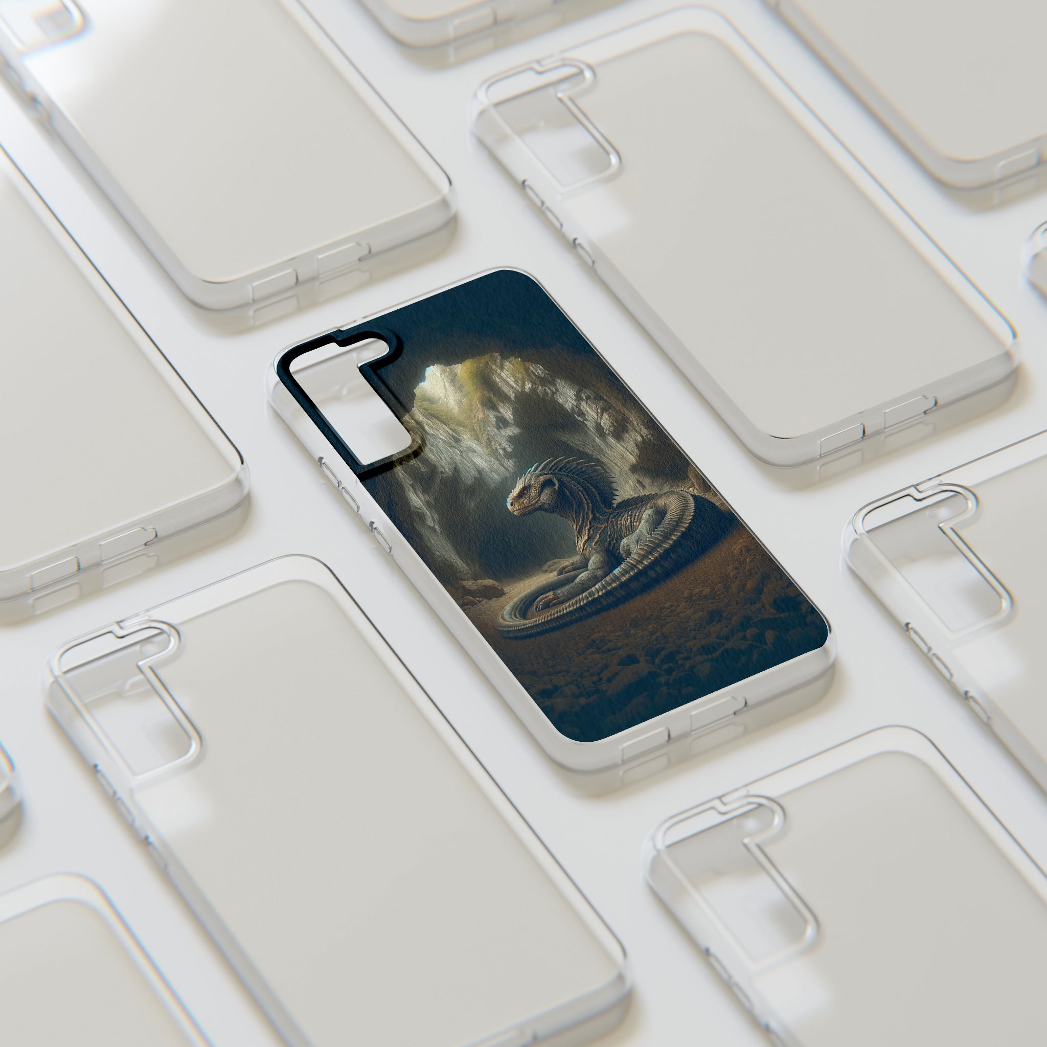 Basilisk in a cave - Soft Phone Case