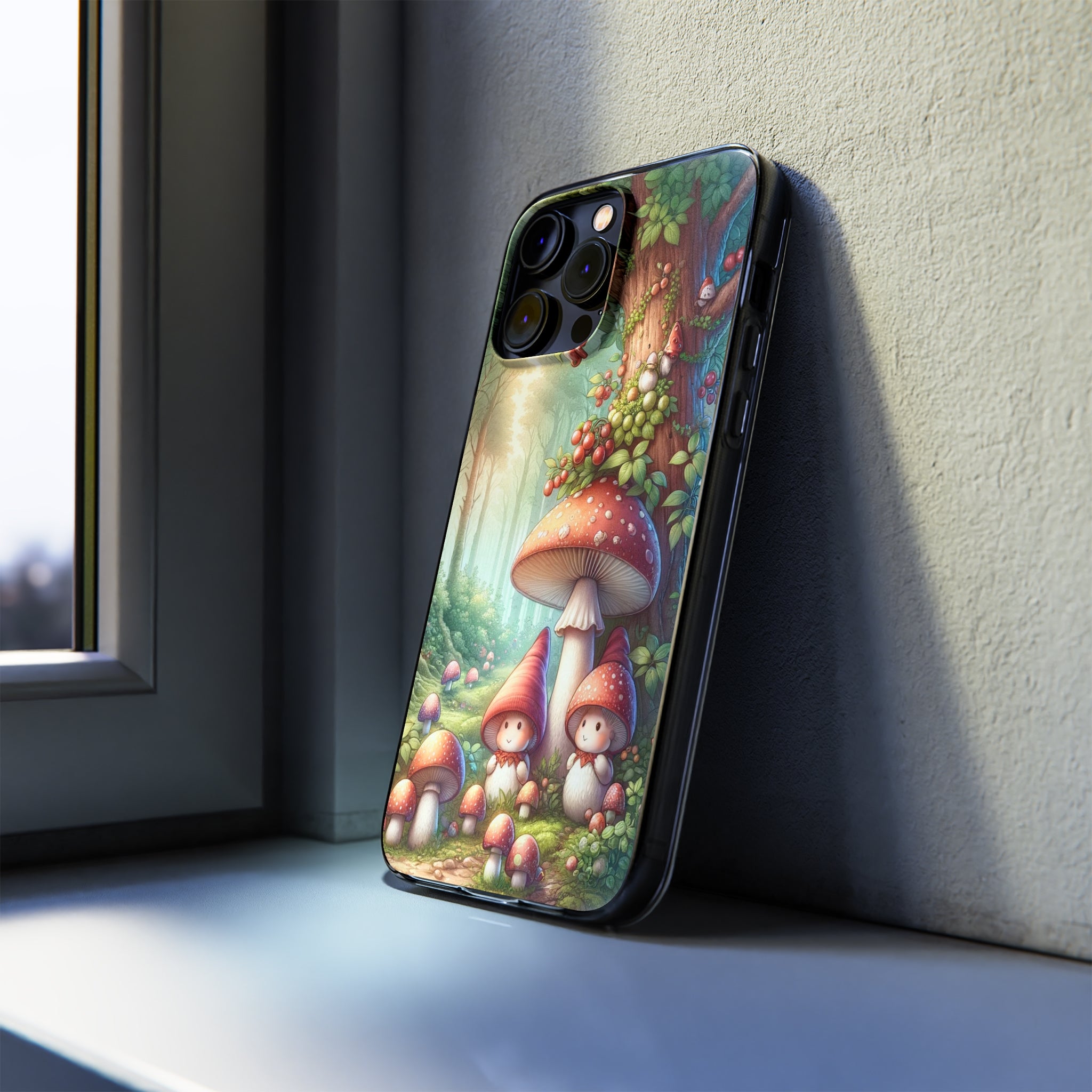 Gnomes and mushrooms - Soft Phone Case