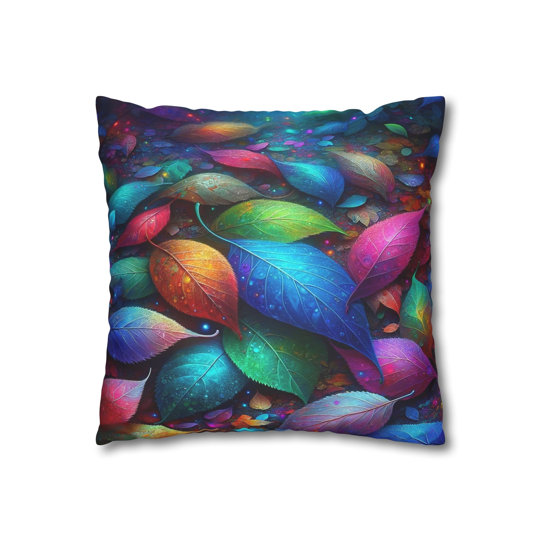 Magical leaves (3) - Suede Square Pillowcase