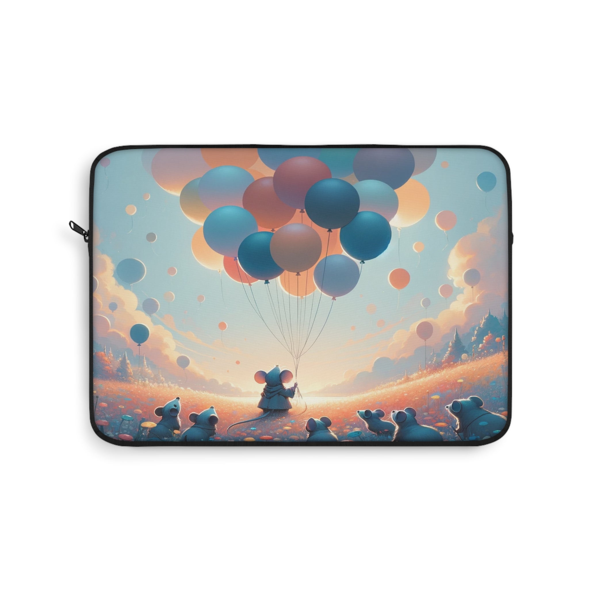 Mice watching balloons - Laptop Sleeve