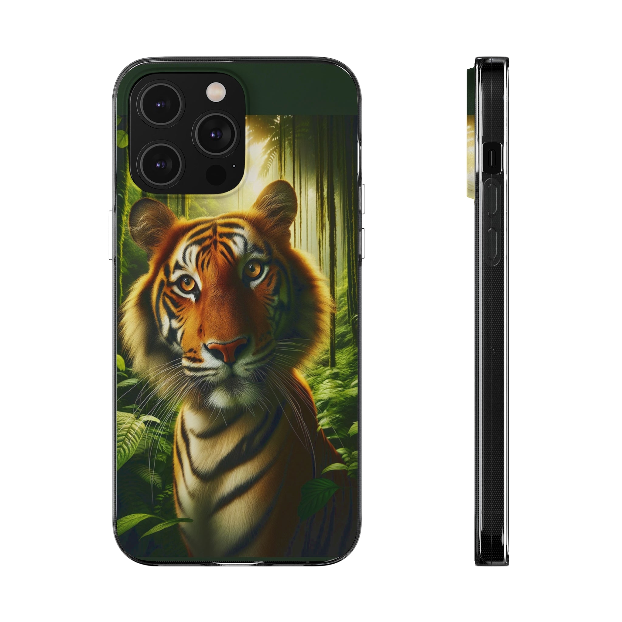 Curious Tiger - Soft Phone Cases