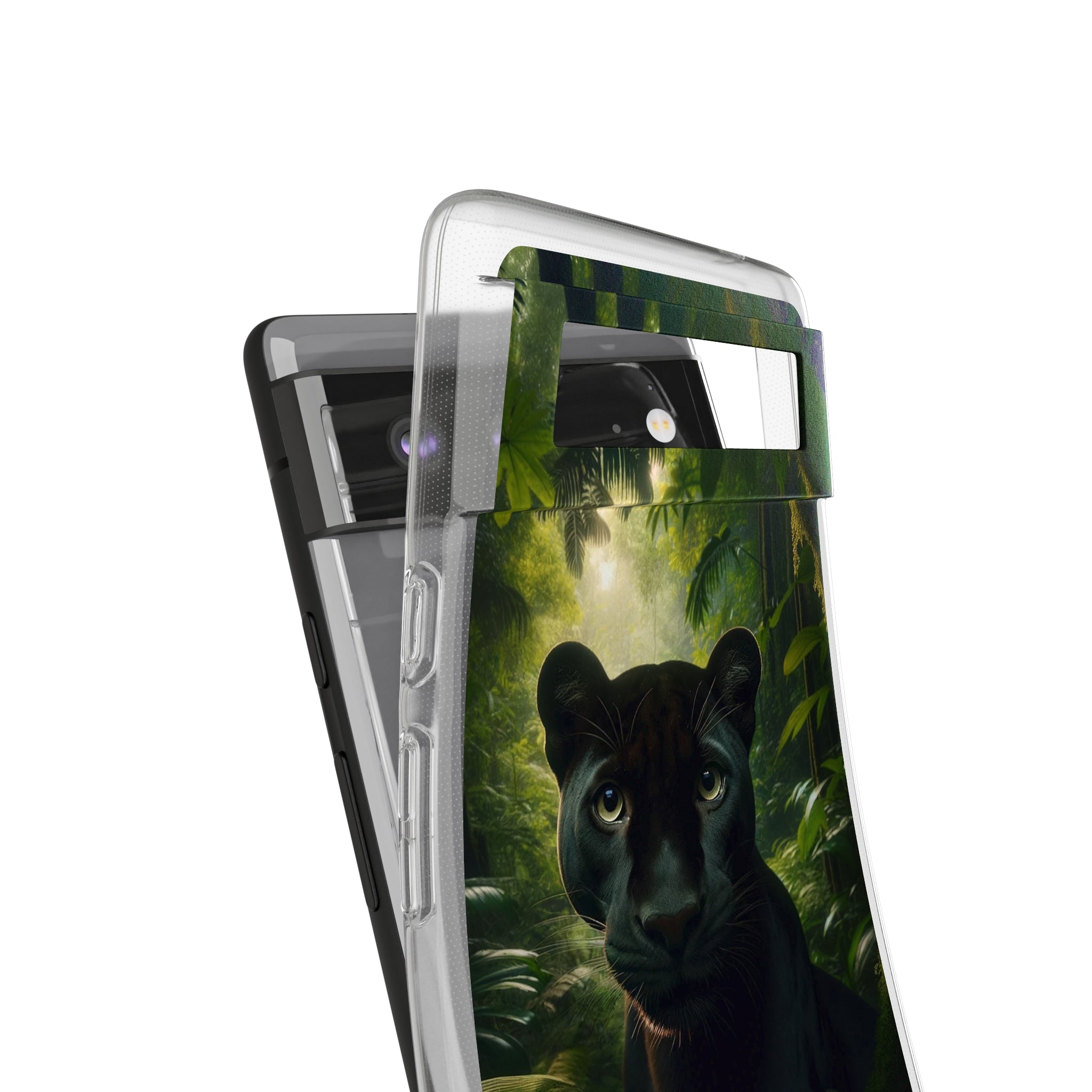 Curious Panther - Soft Phone Case