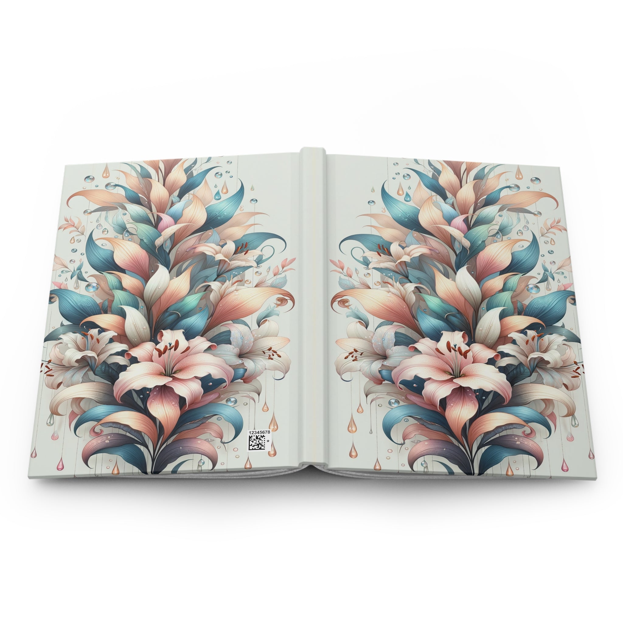 Lilies Pastel 1 - Hardcover Notebook