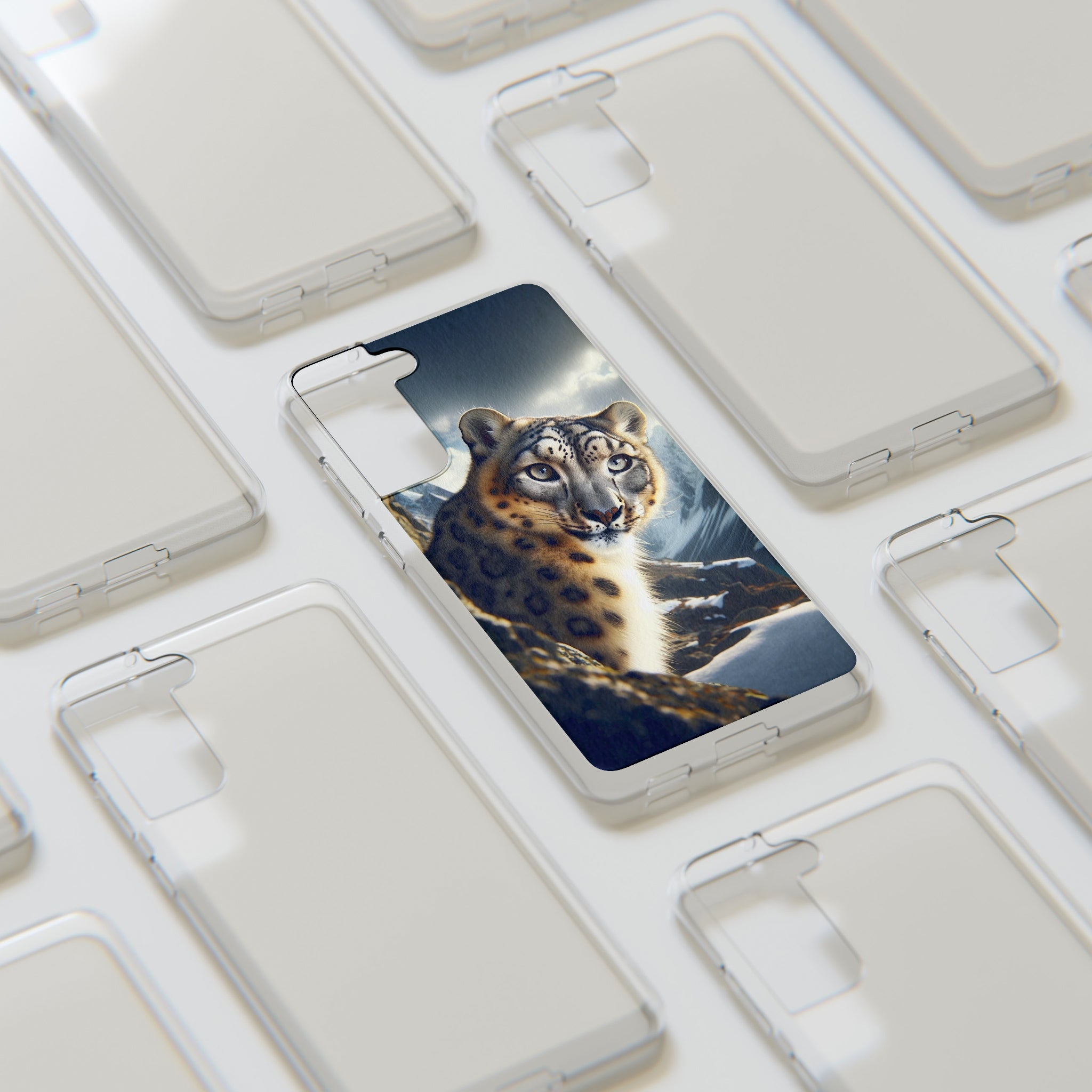 Snow Leopard - Soft Phone Case