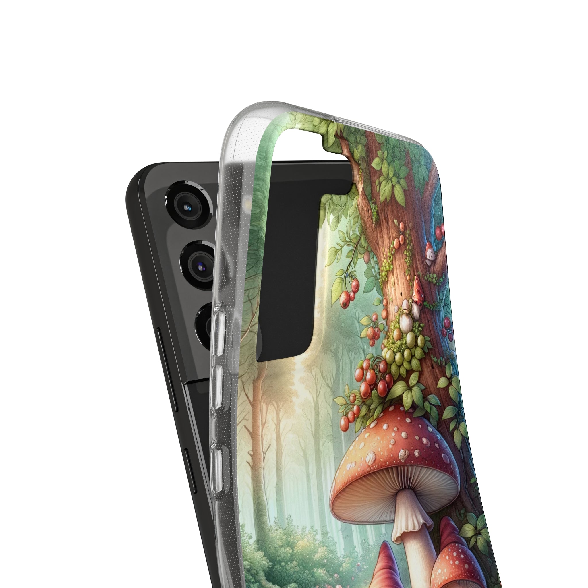 Gnomes and mushrooms - Soft Phone Case